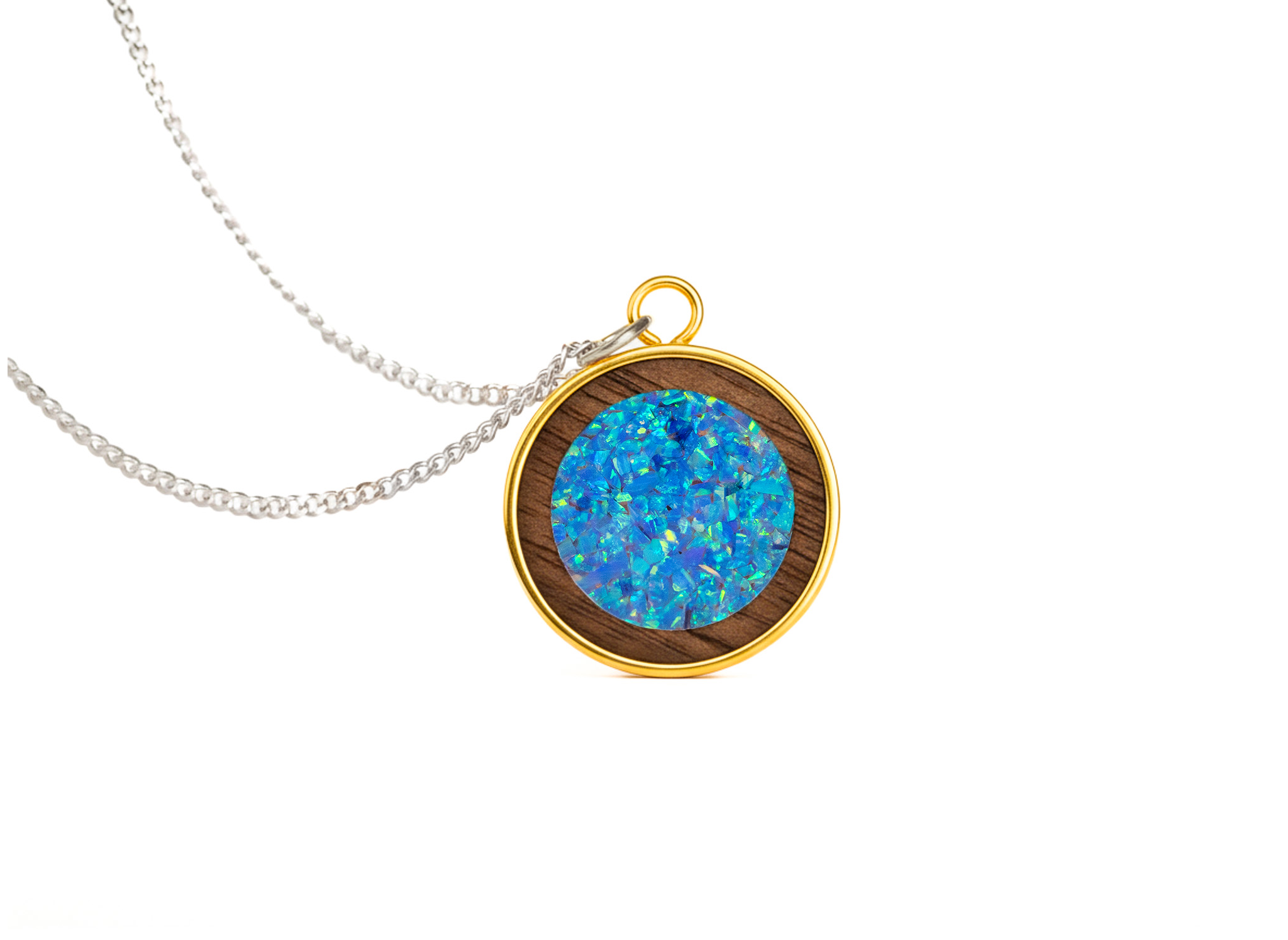 Circle Pendant Walnut