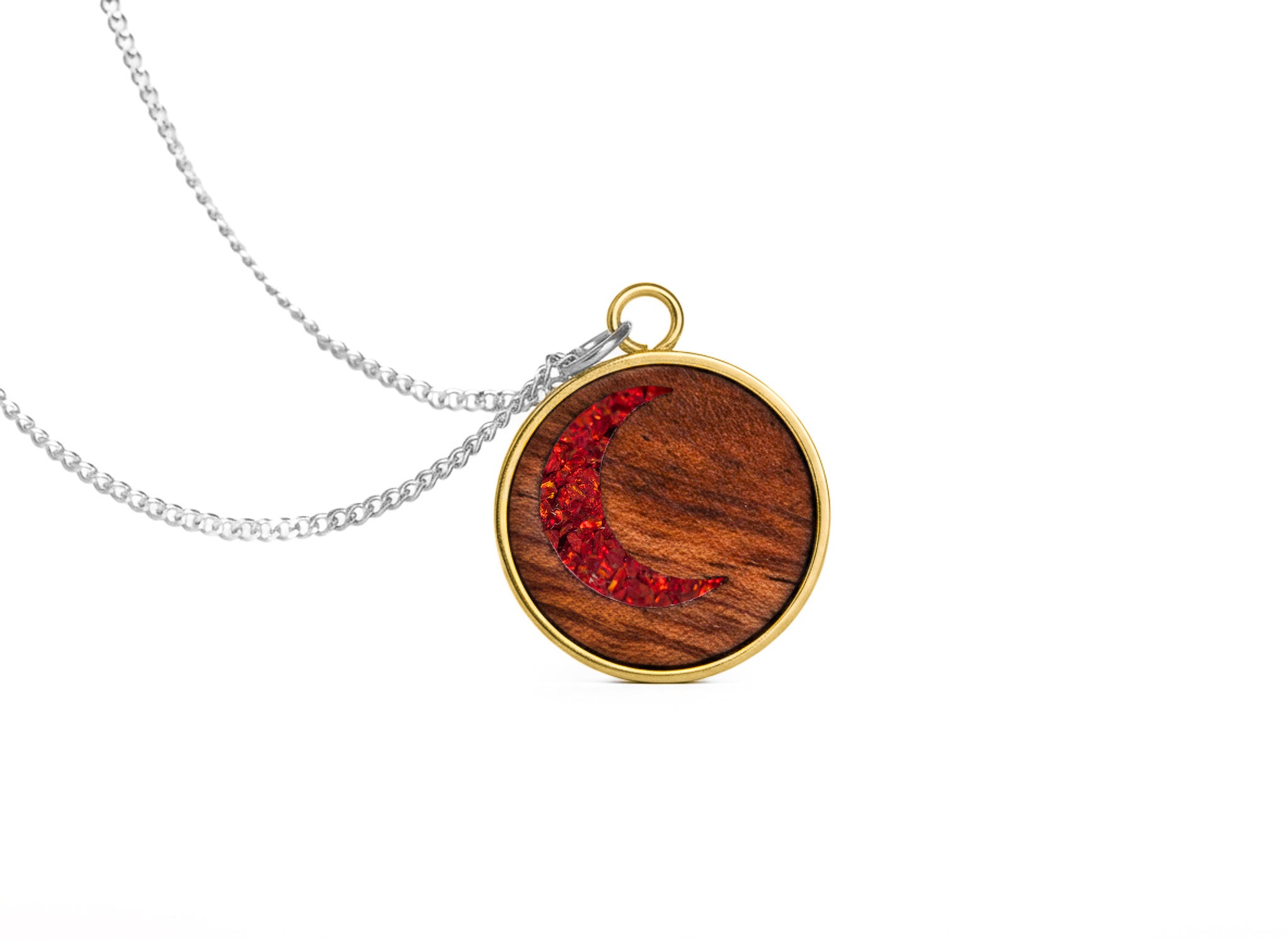 Moon Pendant Bubinga