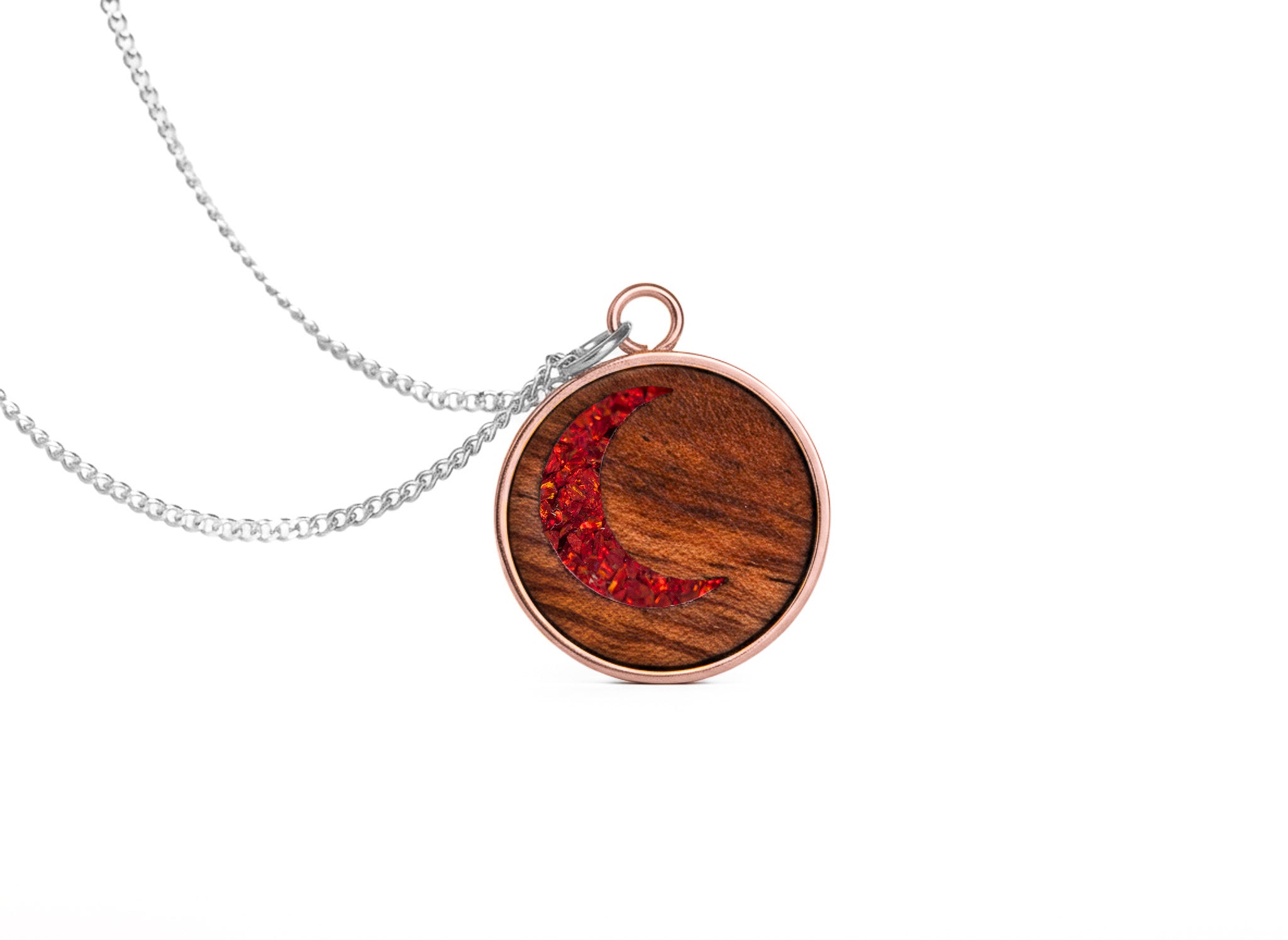 Moon Pendant Bubinga