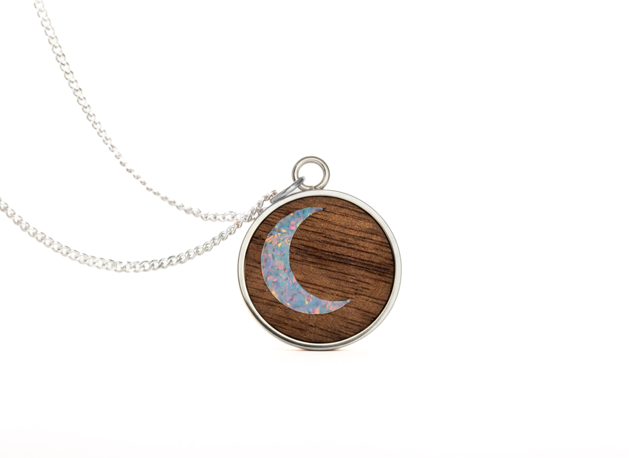 Moon Pendant Bubinga