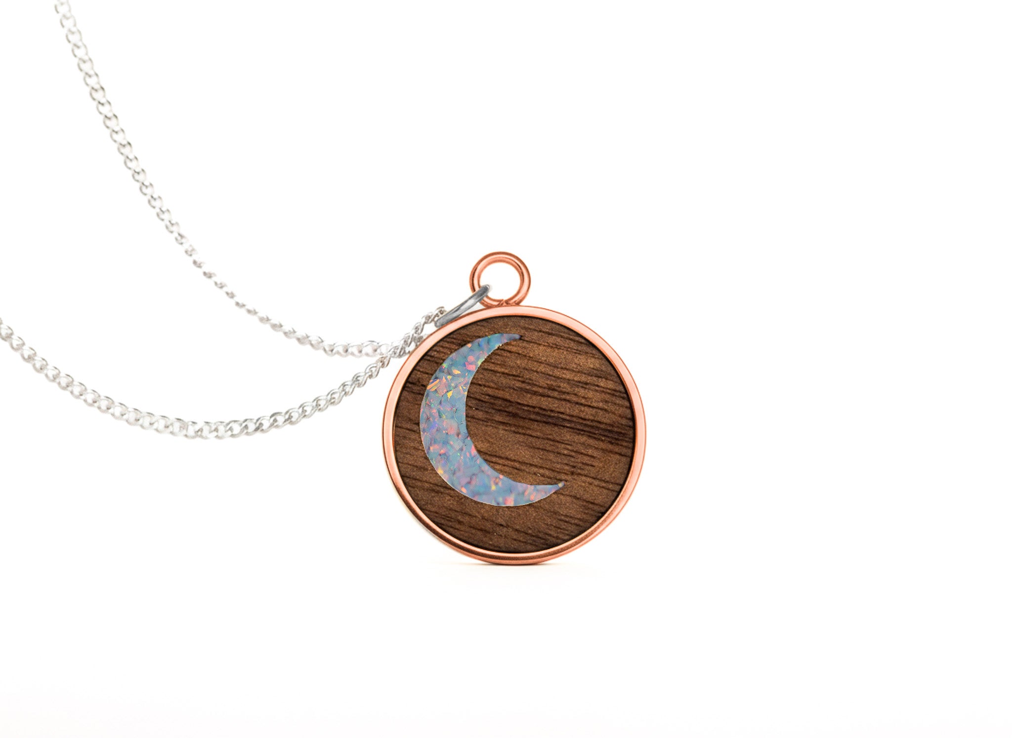 Moon Pendant Walnut
