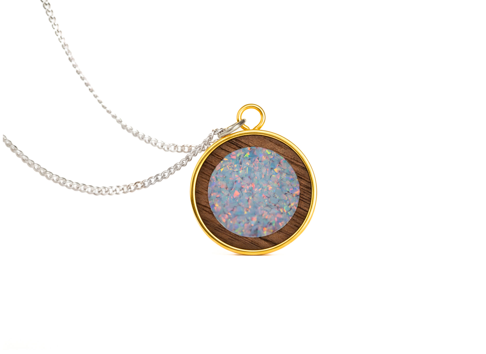 Circle Pendant Walnut