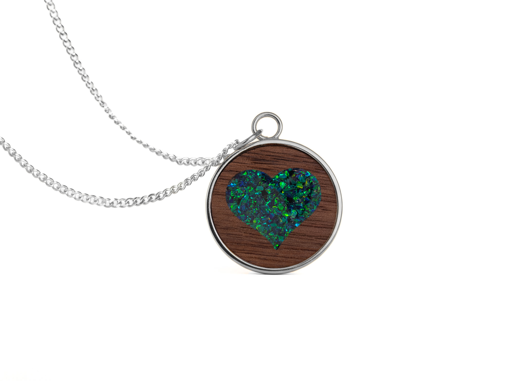 Heart Pendant Walnut