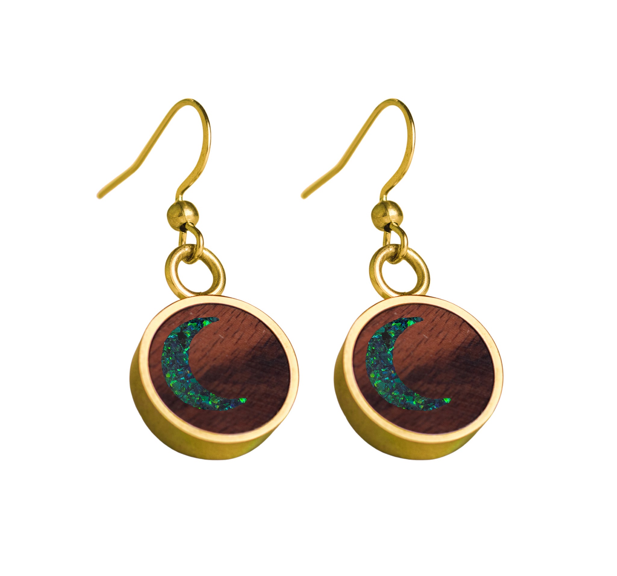 Moon Earrings Rosewood