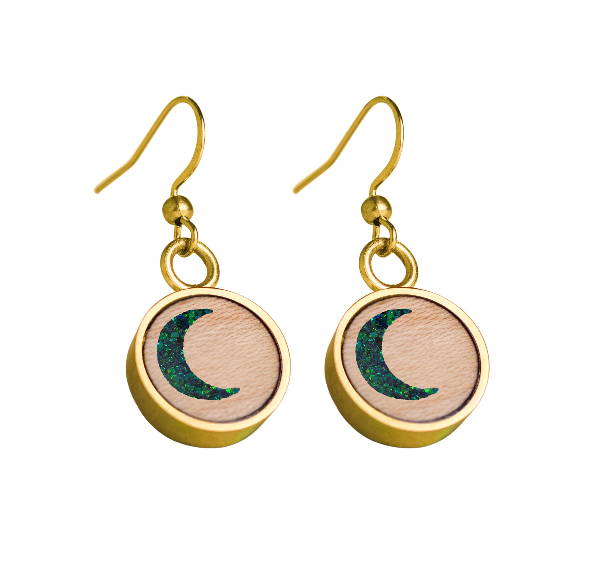 Moon Earrings Maple