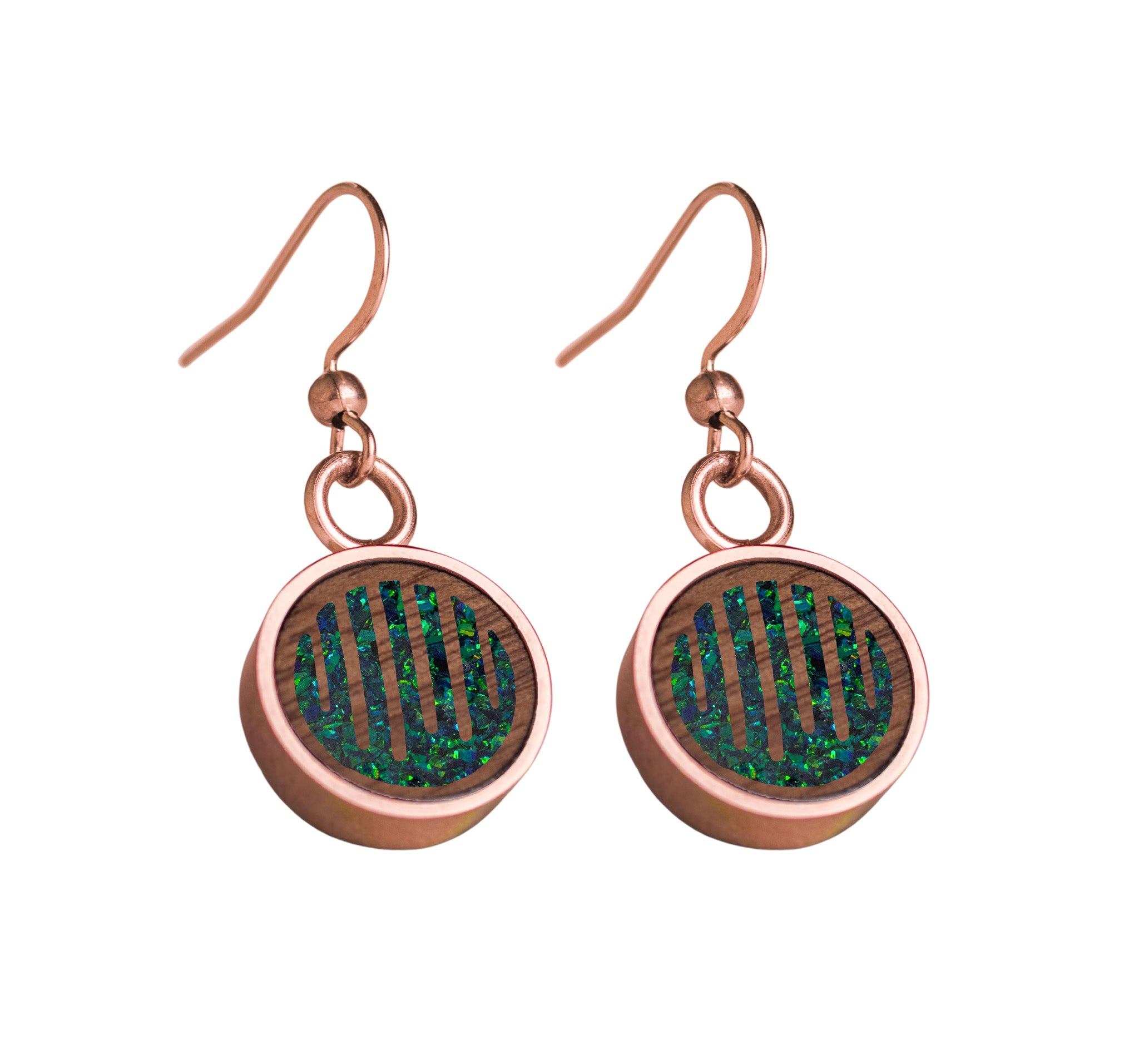 Raindrops Earrings Walnut