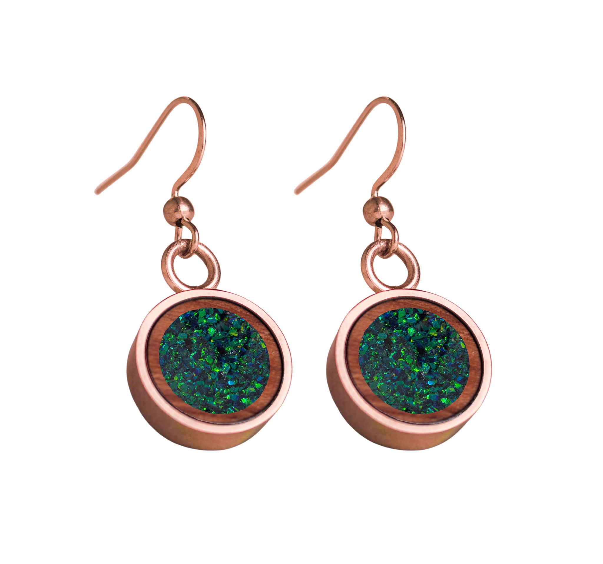 Circle Earrings Bubinga