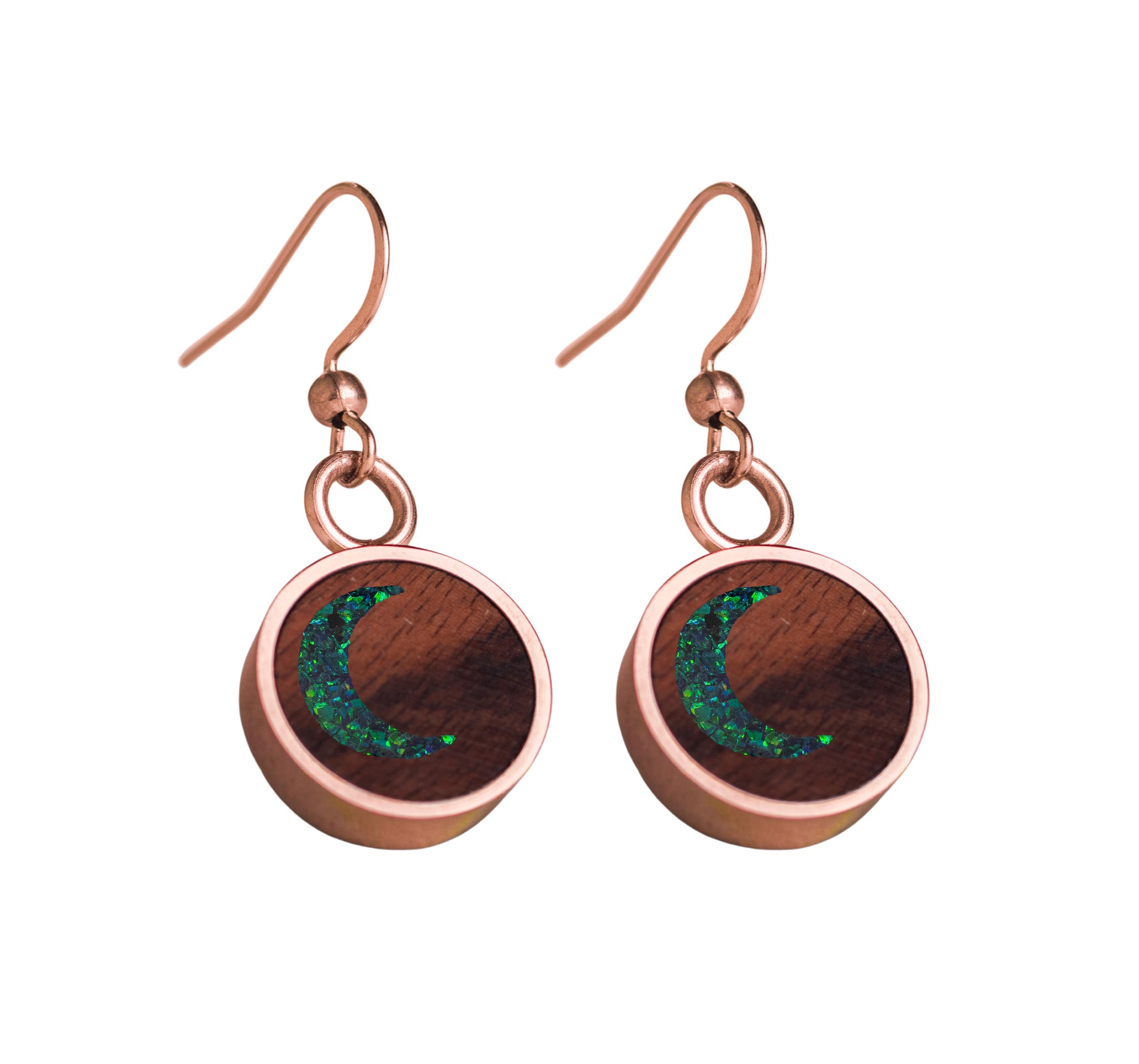 Moon Earrings Rosewood