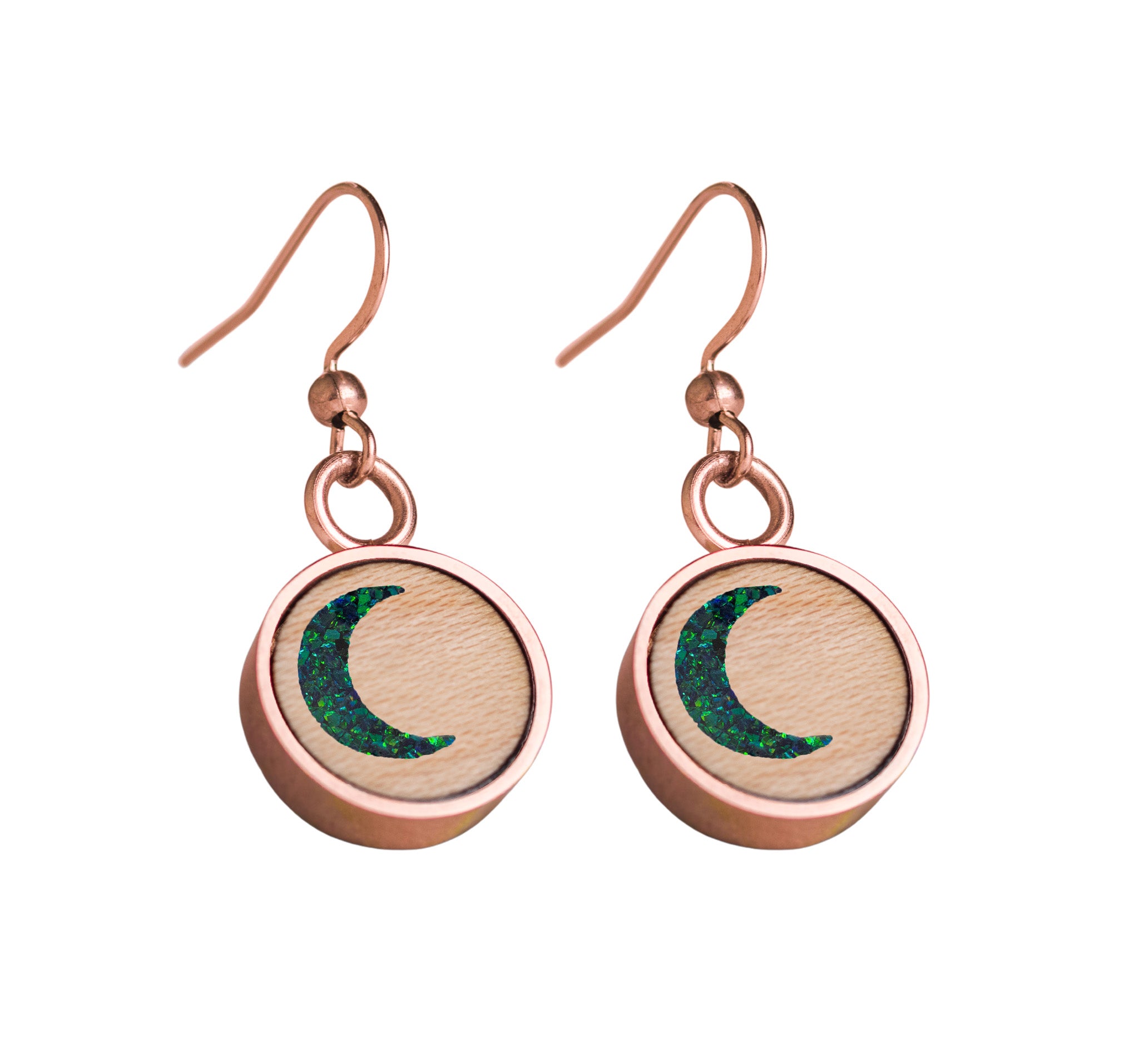 Moon Earrings Maple