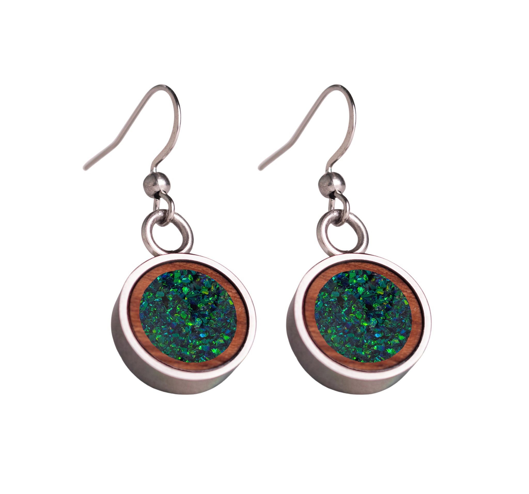 Circle Earrings Bubinga
