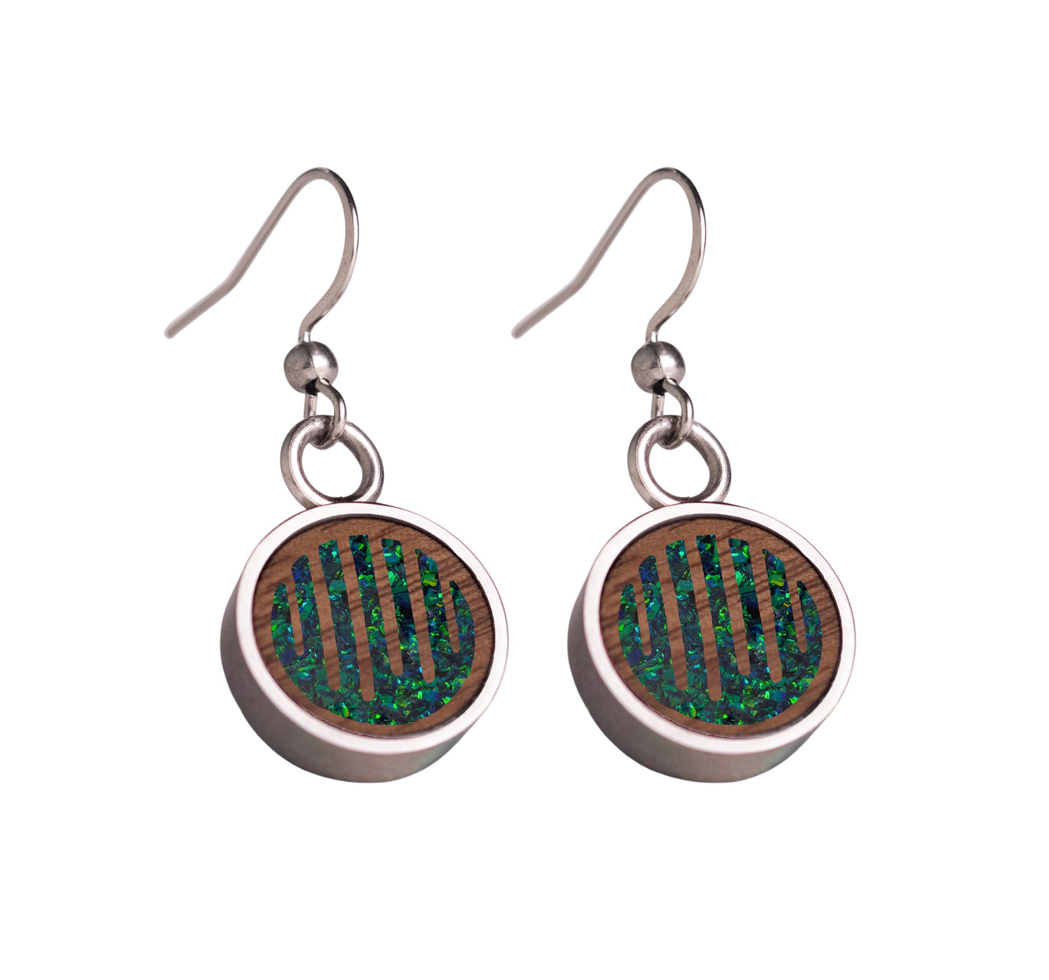 Raindrops Earrings Walnut