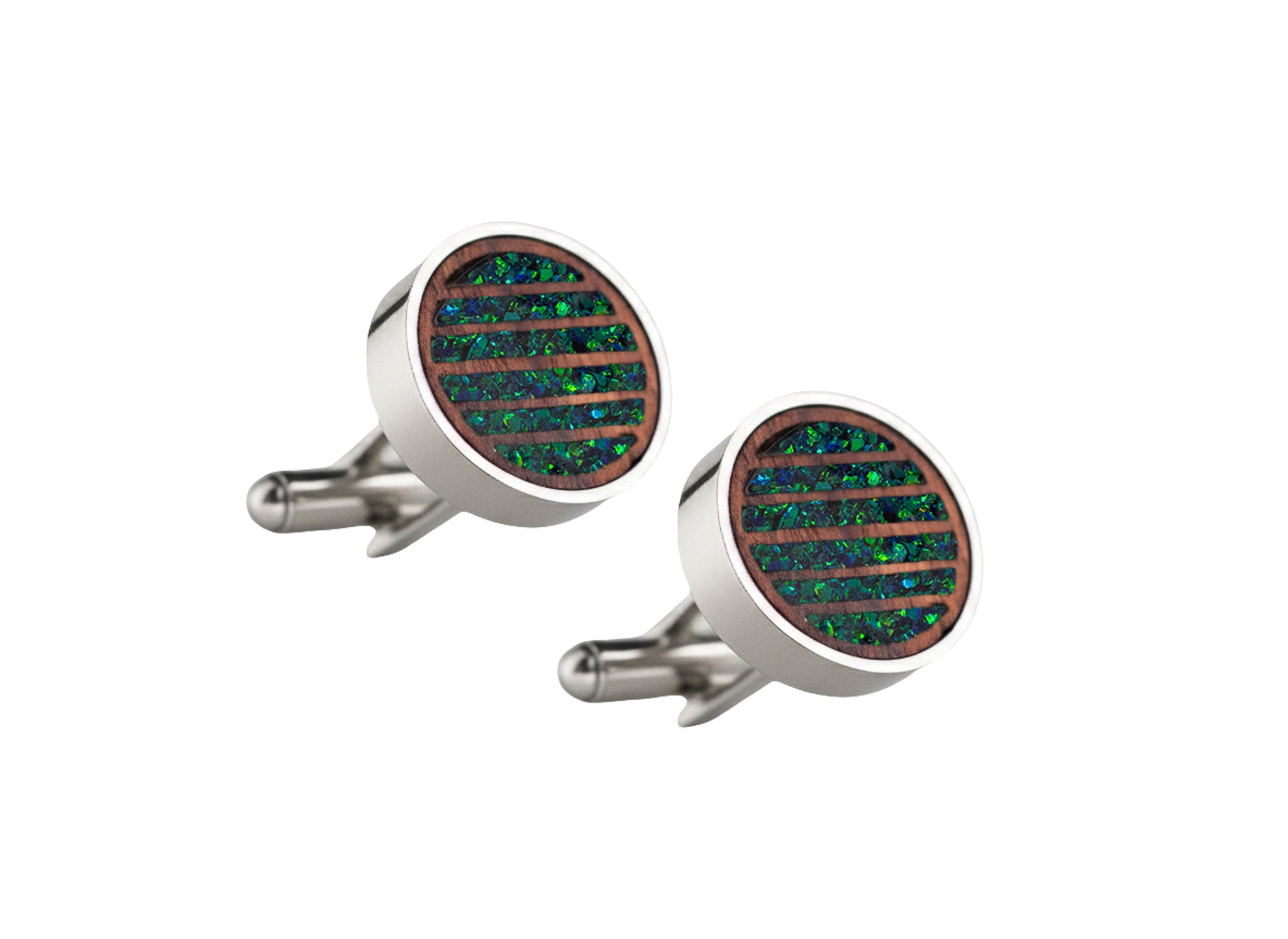 Lines Cufflinks Rosewood