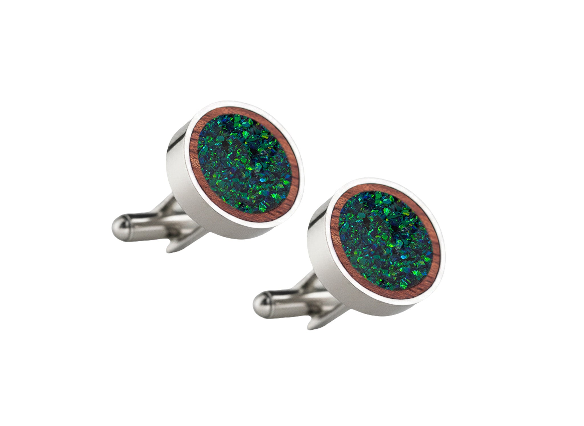 Circle Cufflinks Bubinga