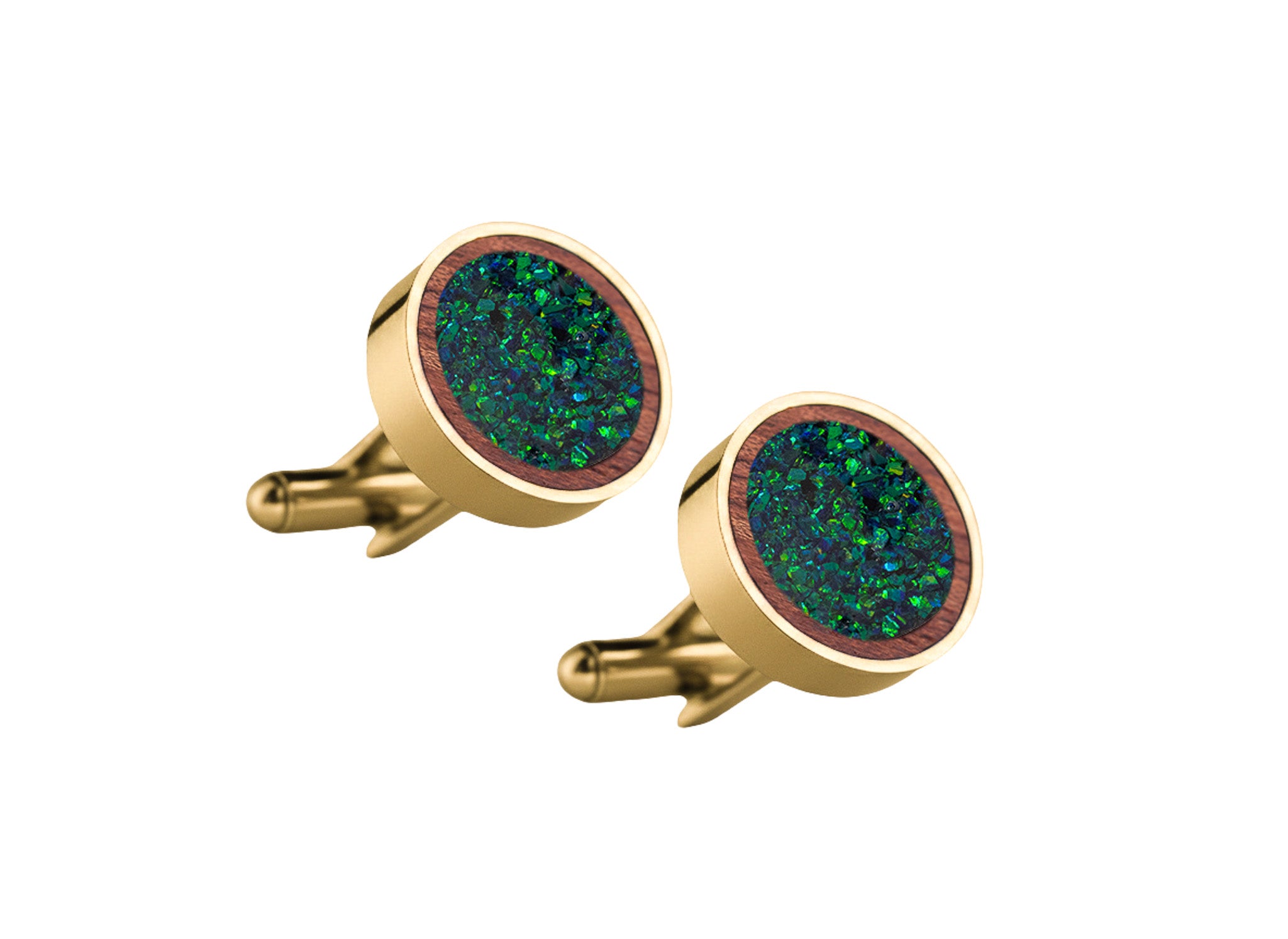 Circle Cufflinks Rosewood
