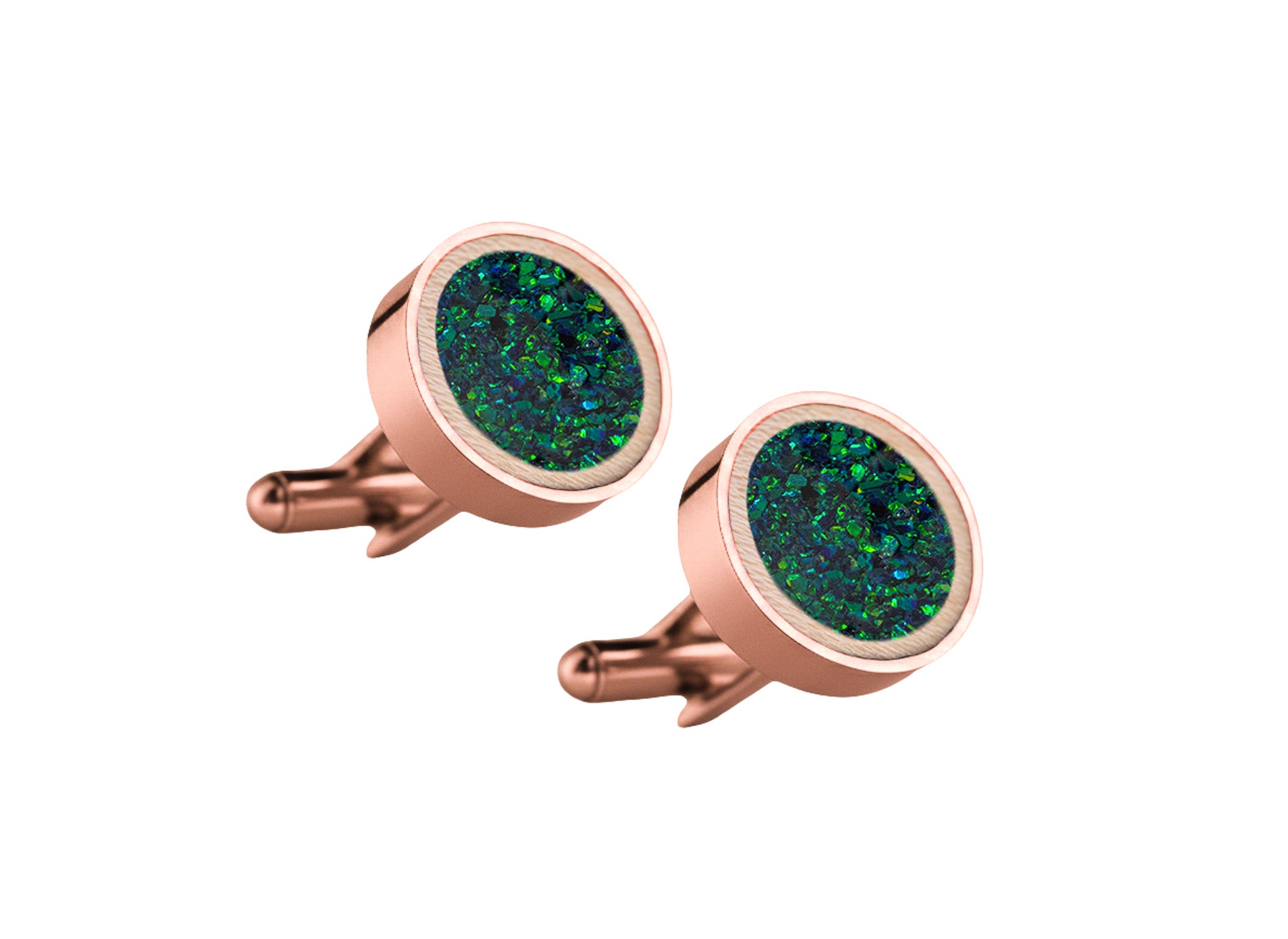 Circle Cufflinks Maple