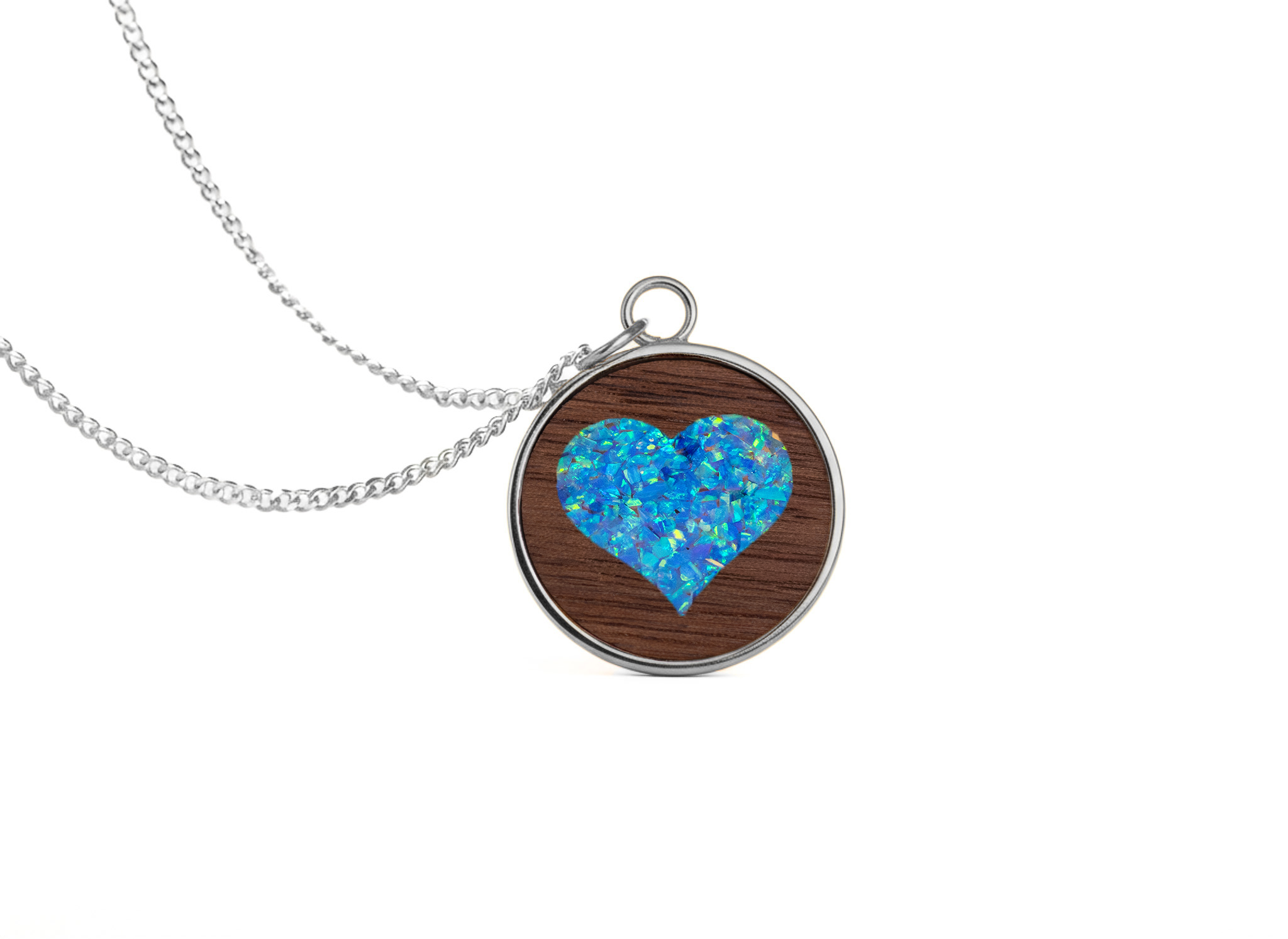 Heart Pendant Walnut