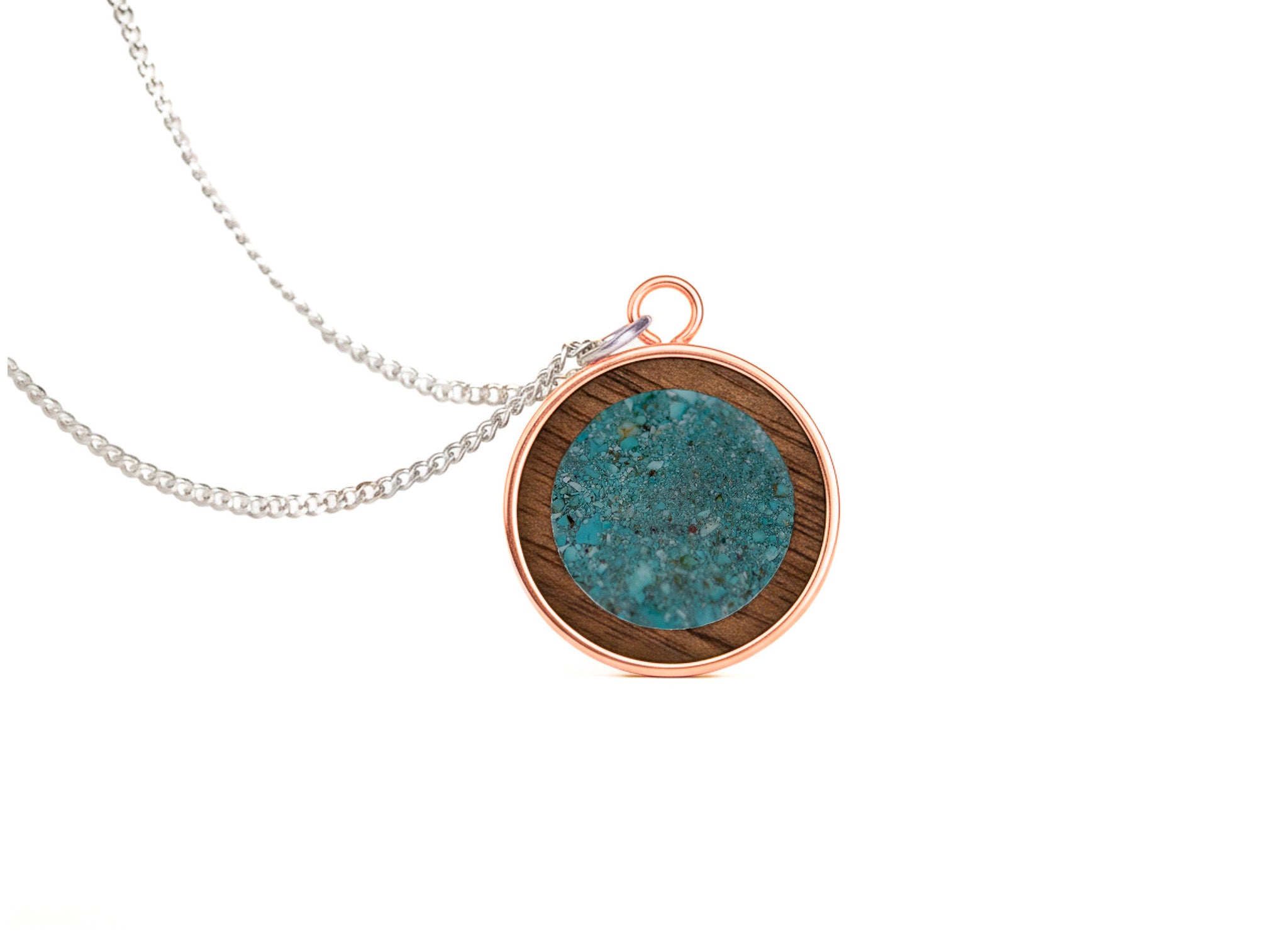 Circle Pendant Walnut
