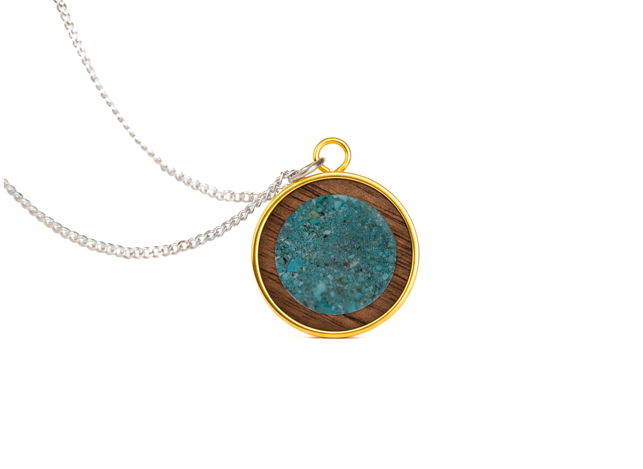 Circle Pendant Walnut