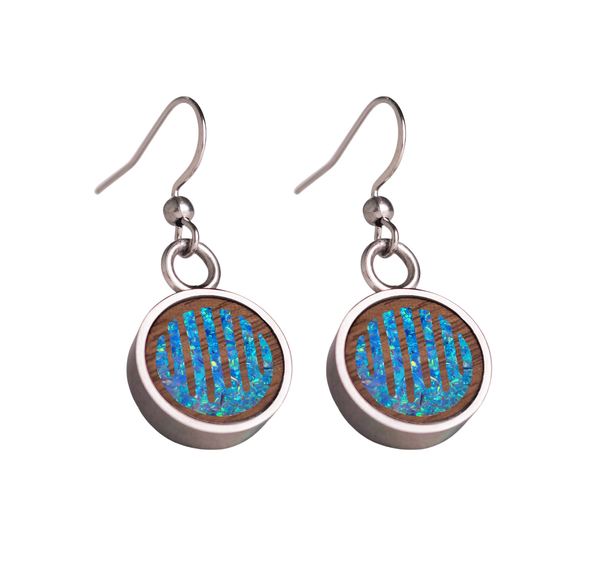 Raindrops Earrings Walnut