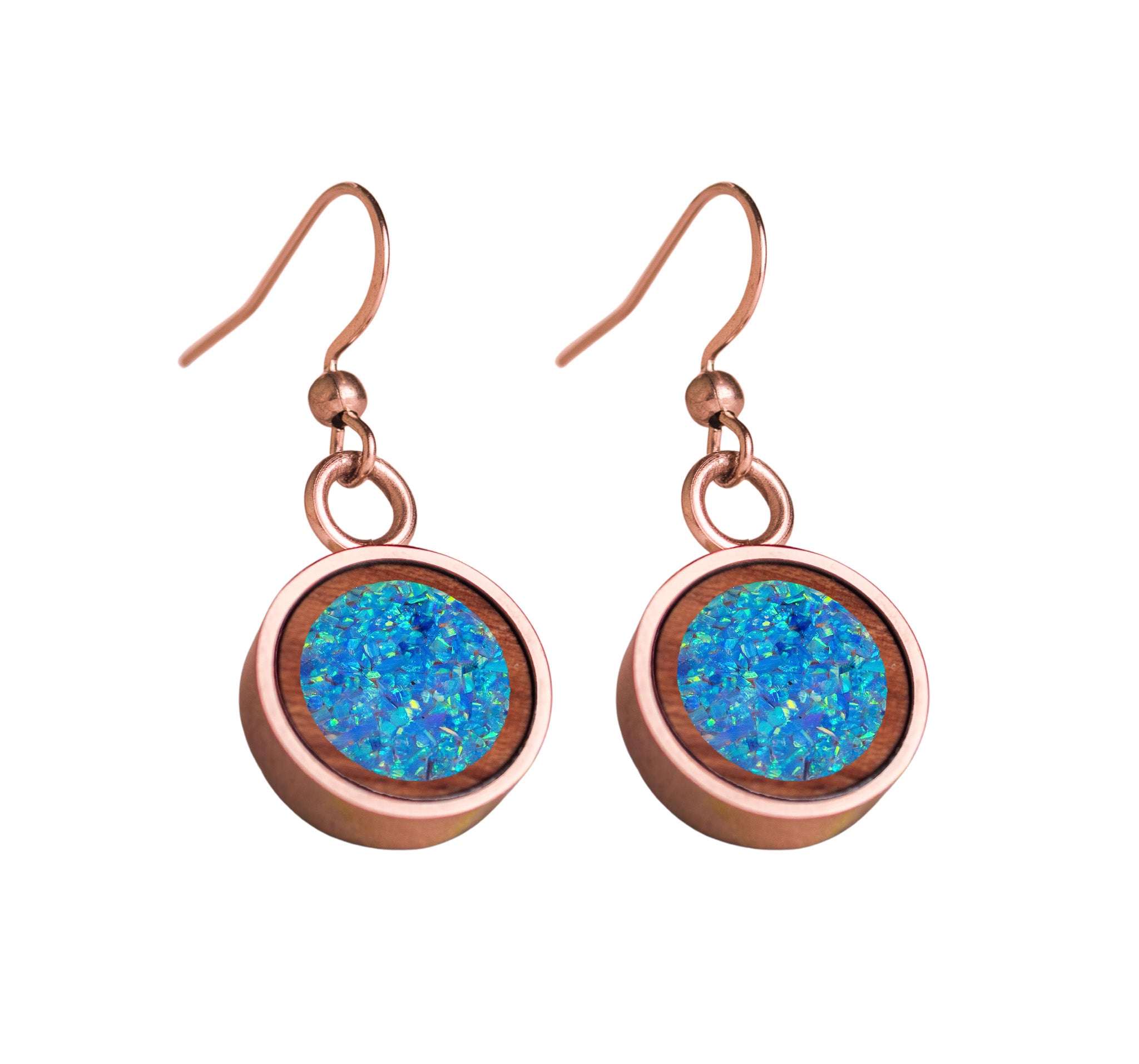 Circle Earrings Bubinga