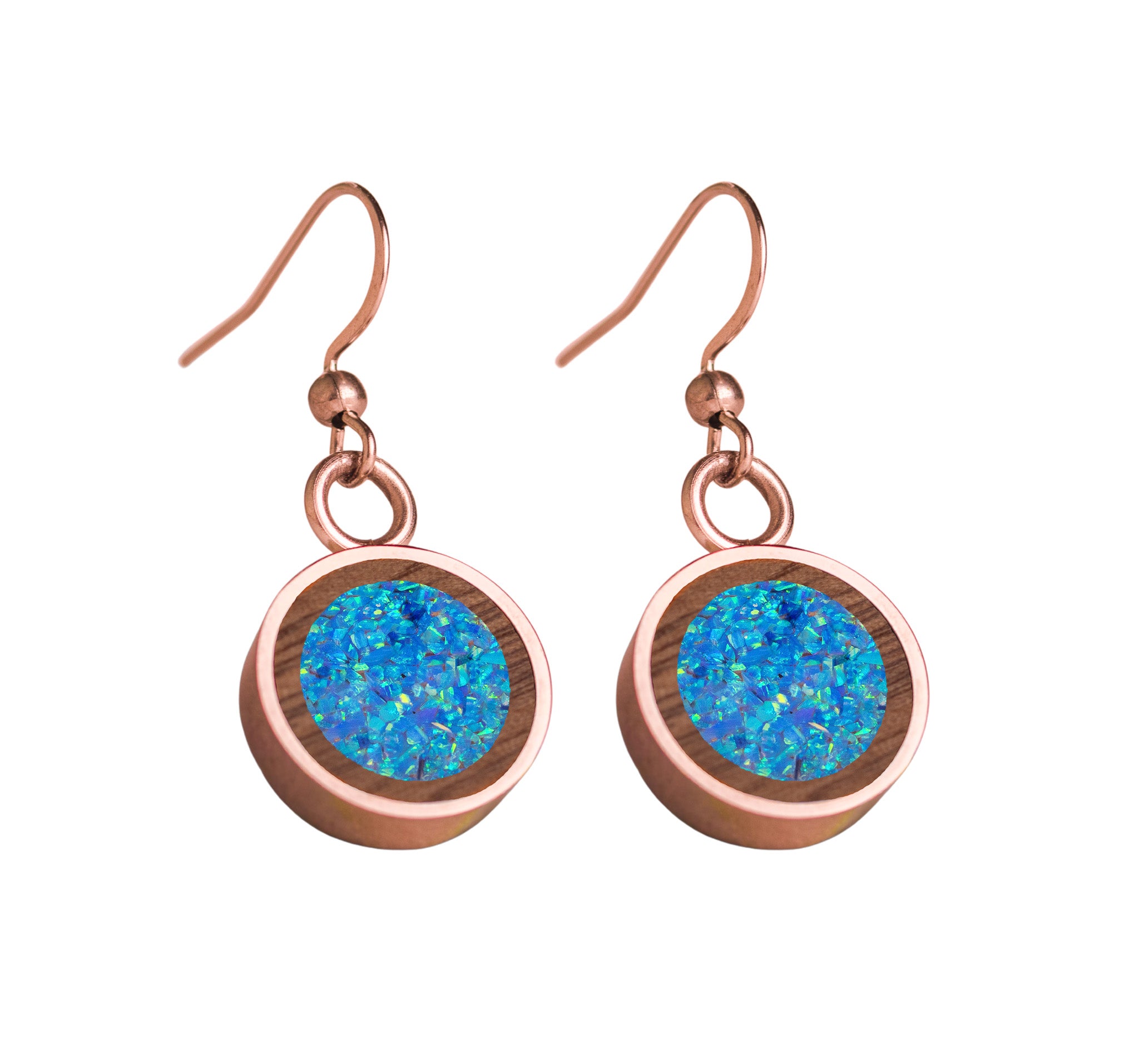 Circle Earrings Walnut