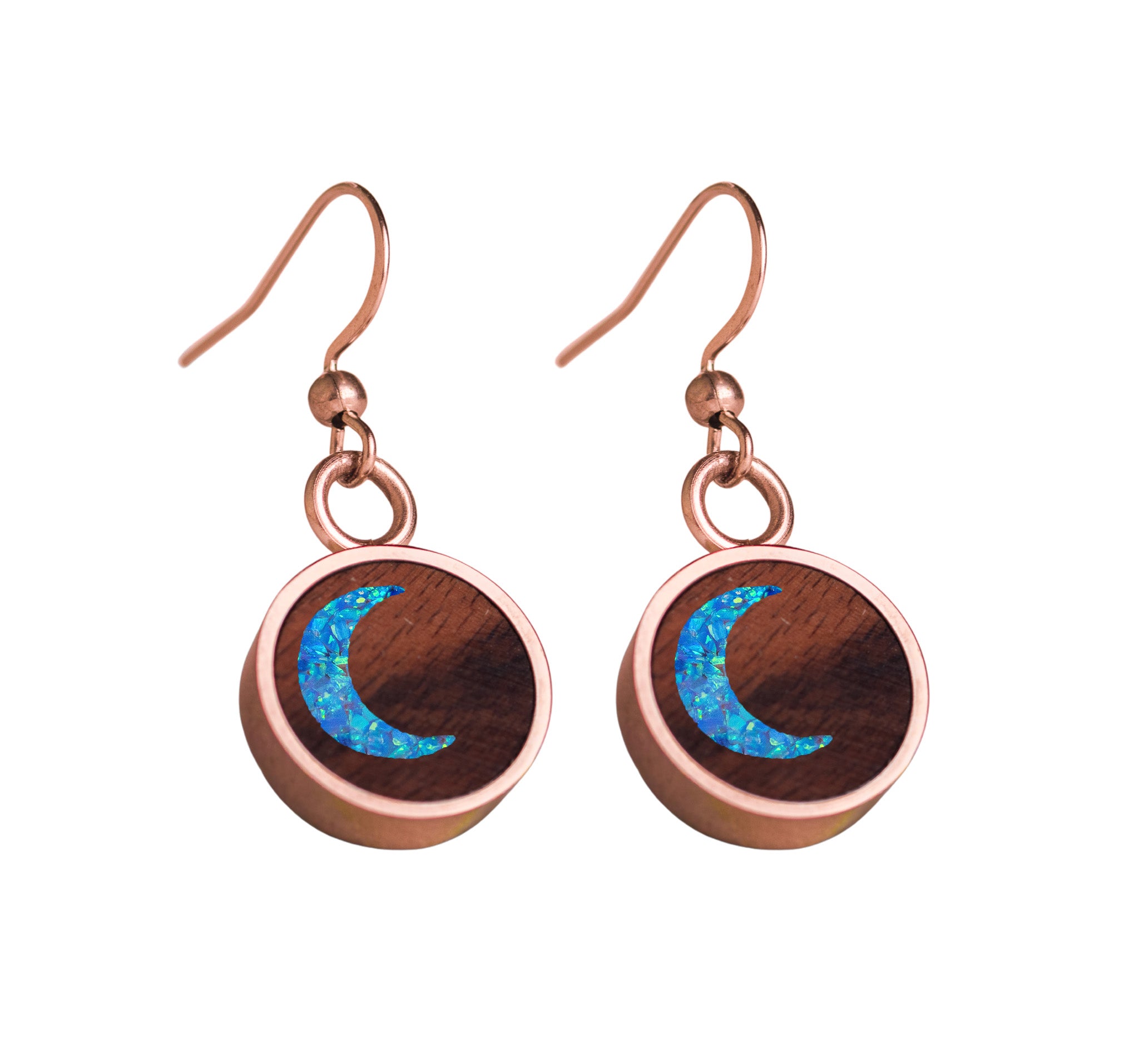 Moon Earrings Rosewood