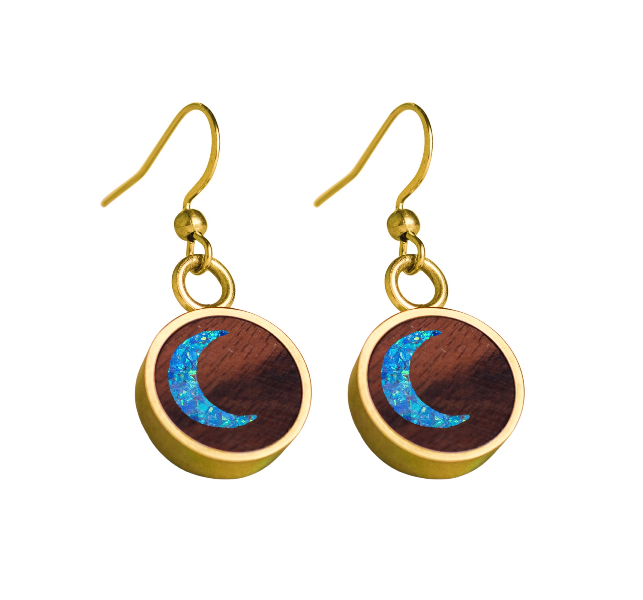 Moon Earrings Rosewood