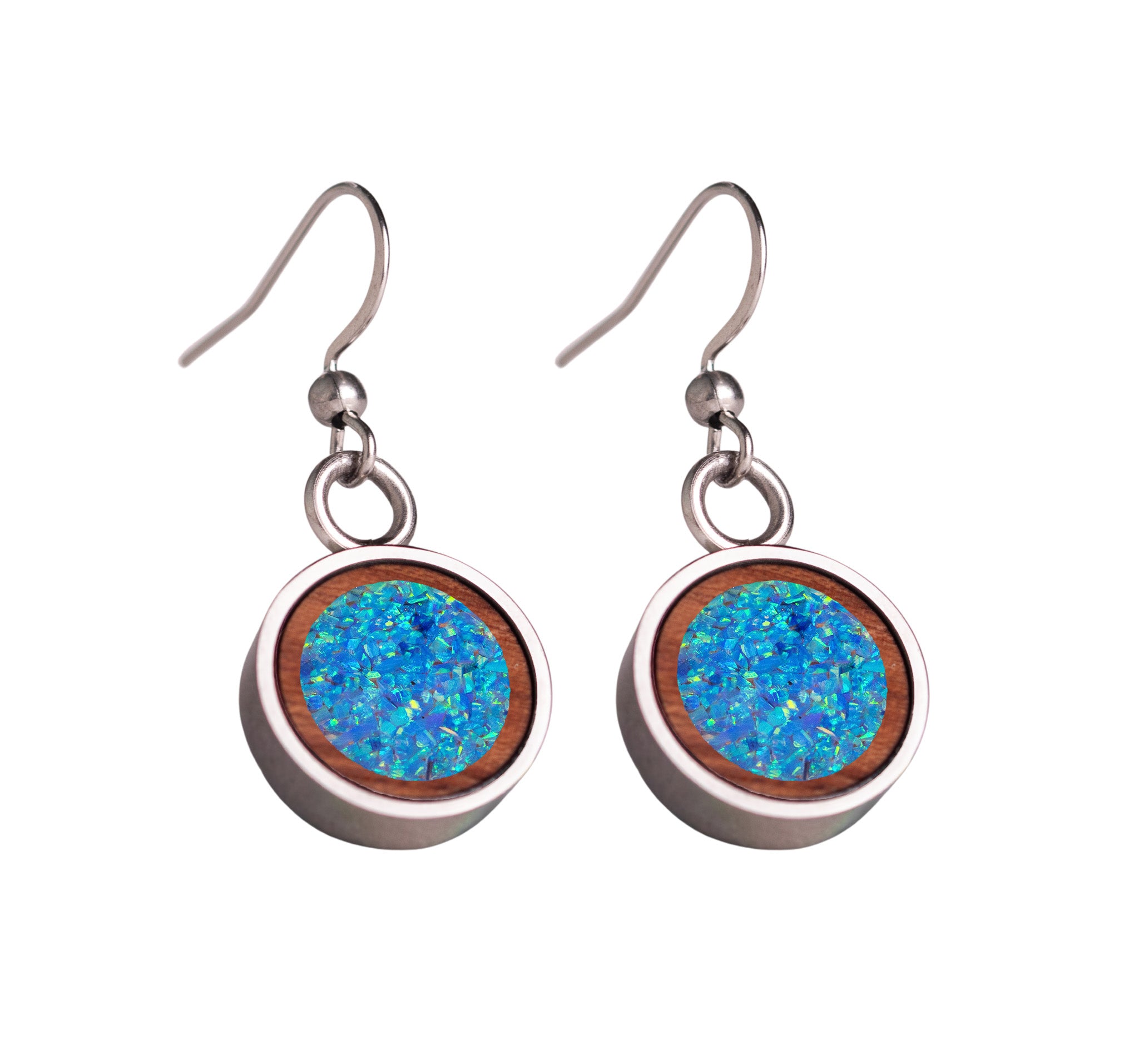 Circle Earrings Bubinga