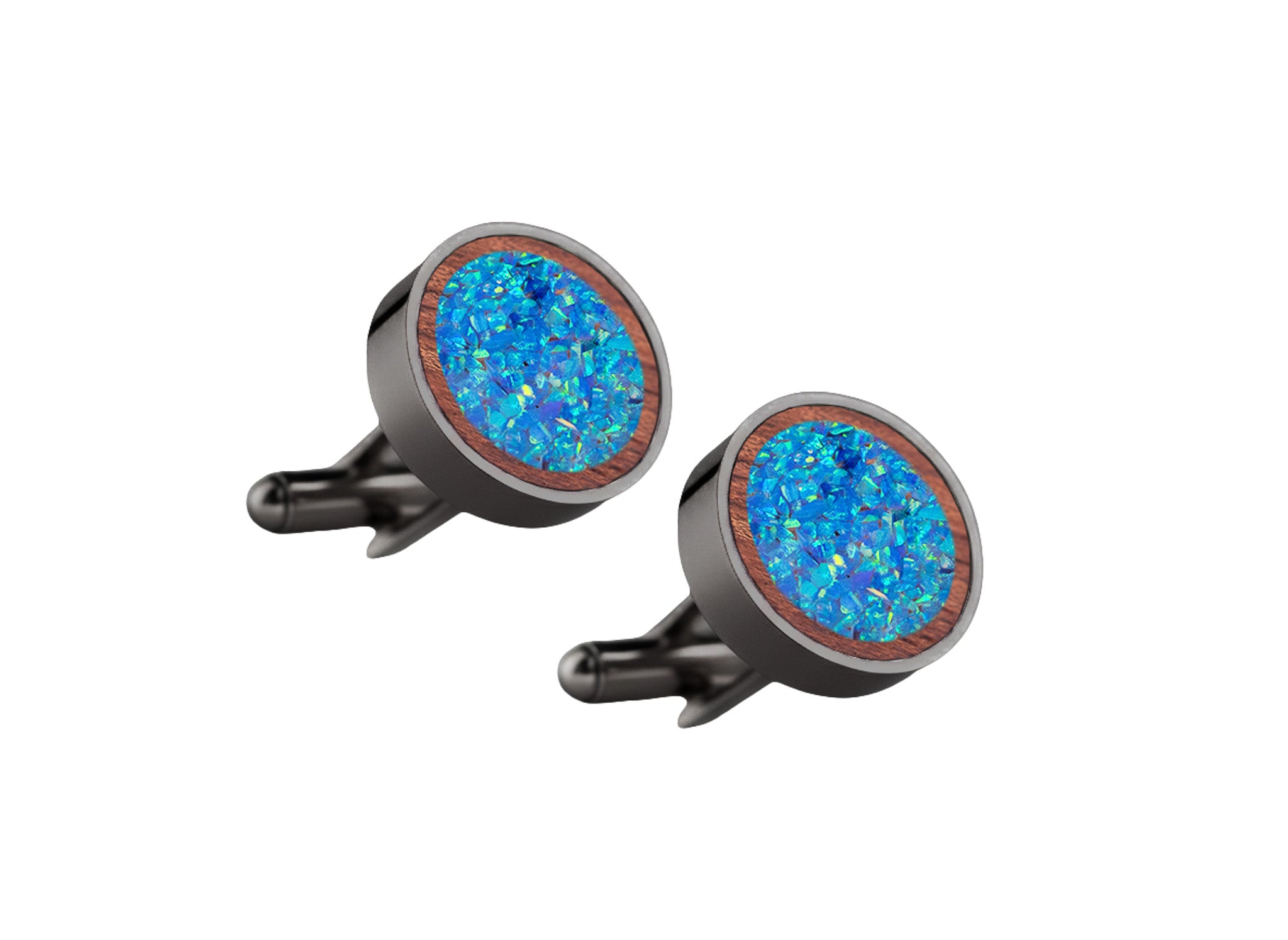 Circle Cufflinks Bubinga