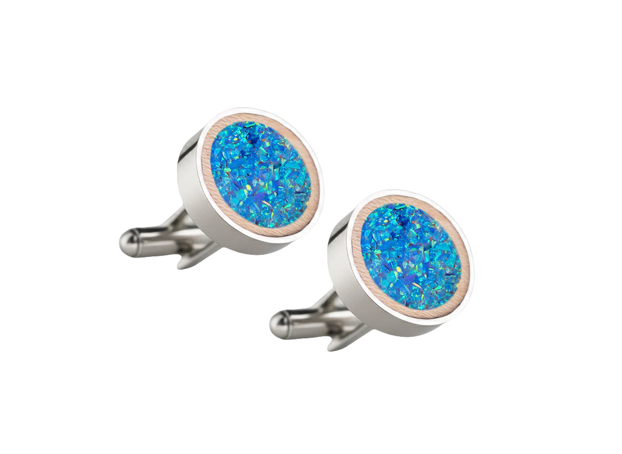 Circle Cufflinks Maple