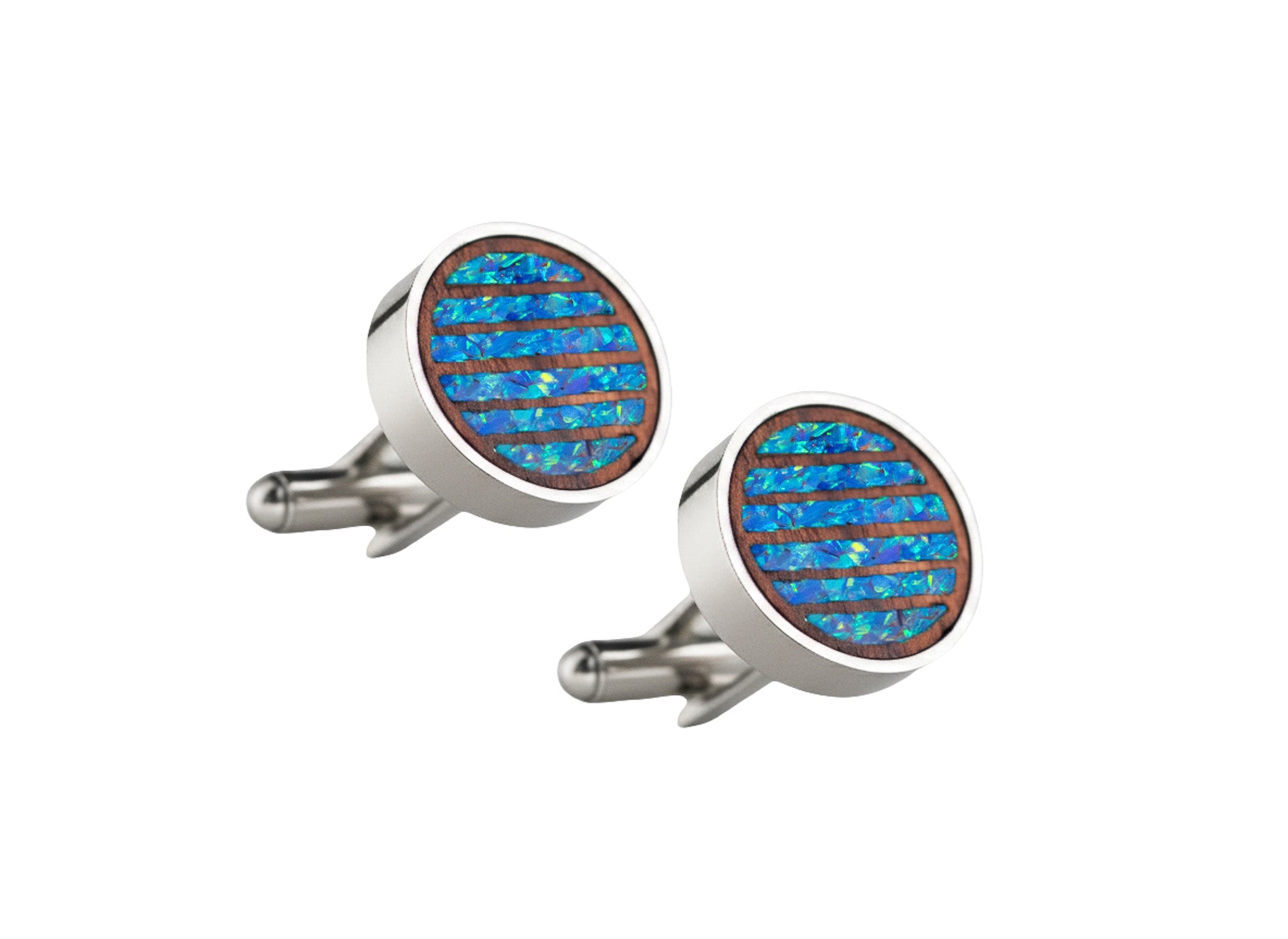 Lines Cufflinks Rosewood