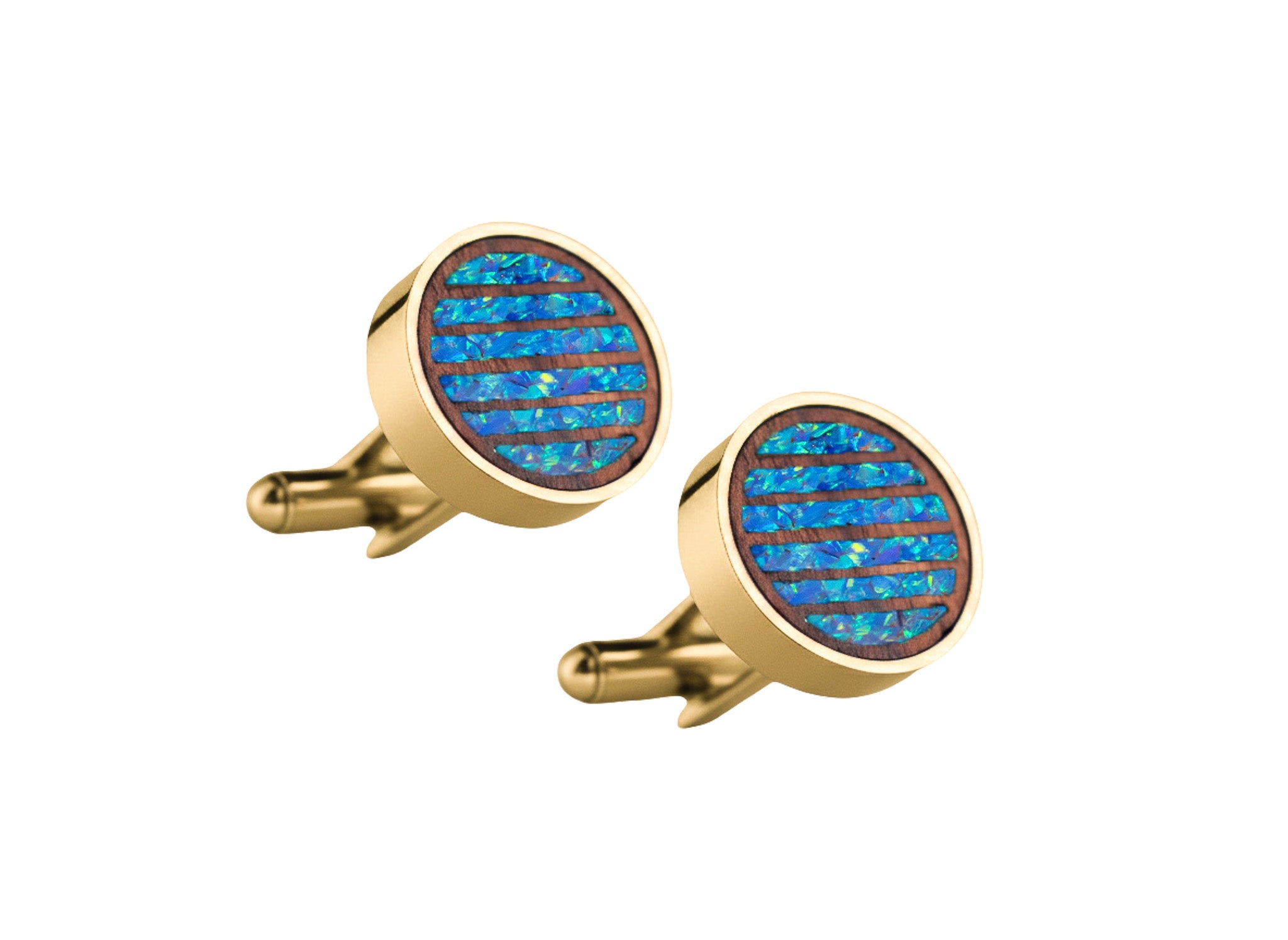 Lines Cufflinks Rosewood