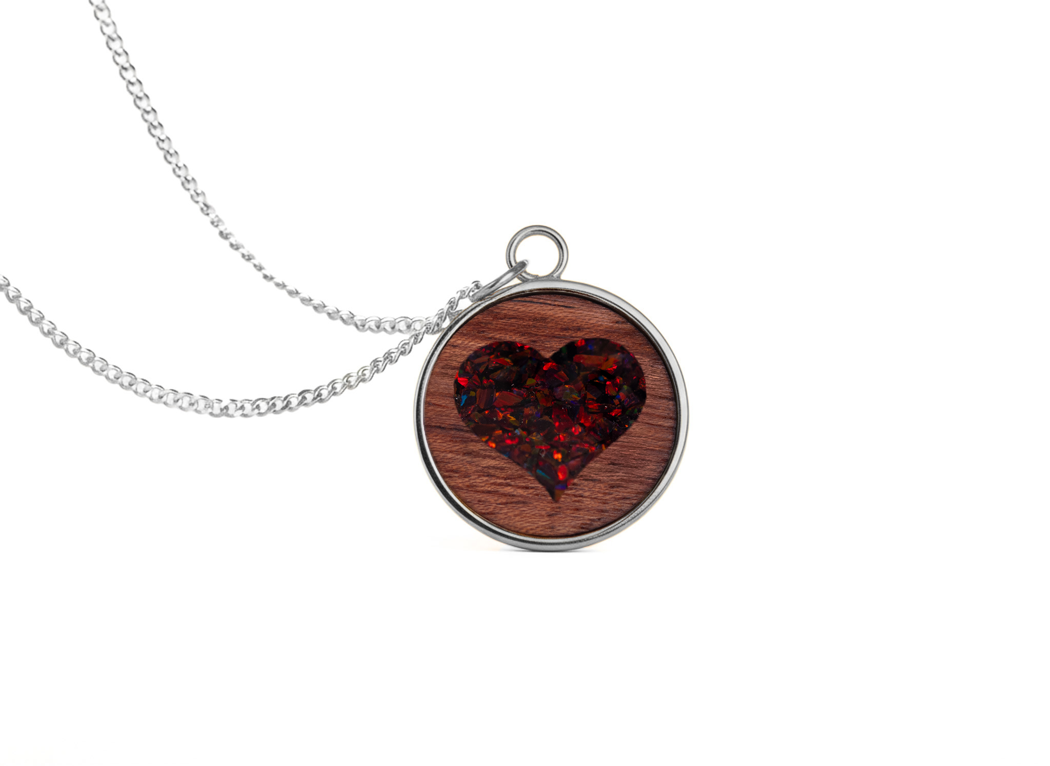 Heart Pendant Bubinga