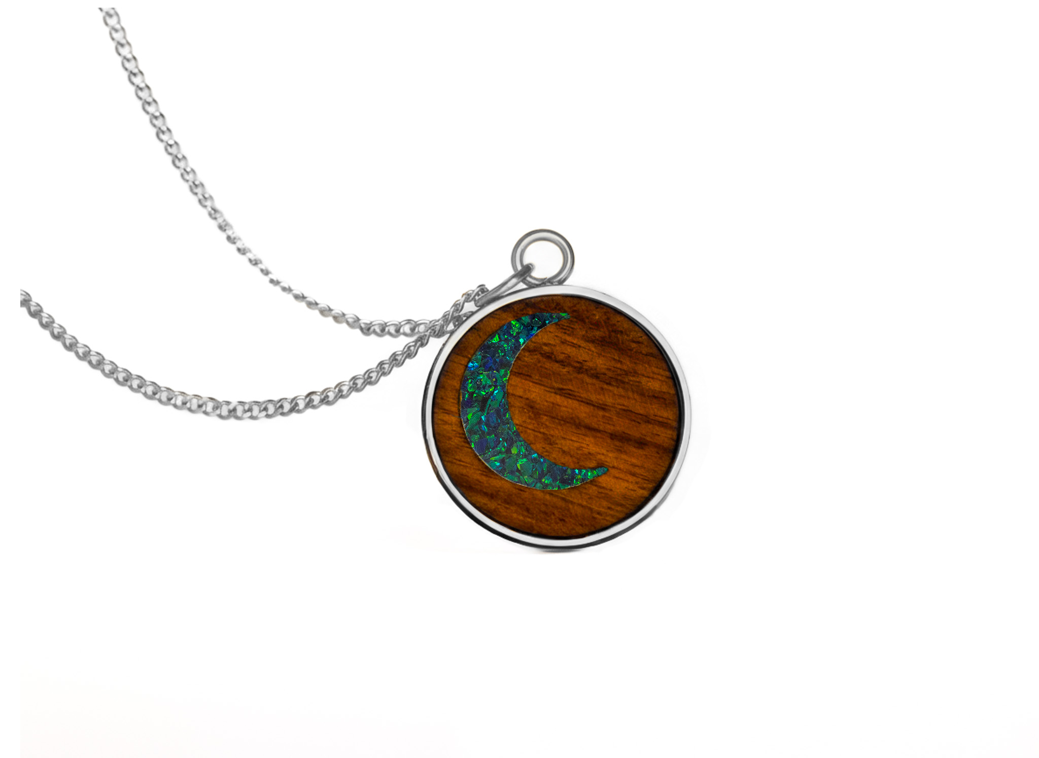 Moon Pendant Bubinga