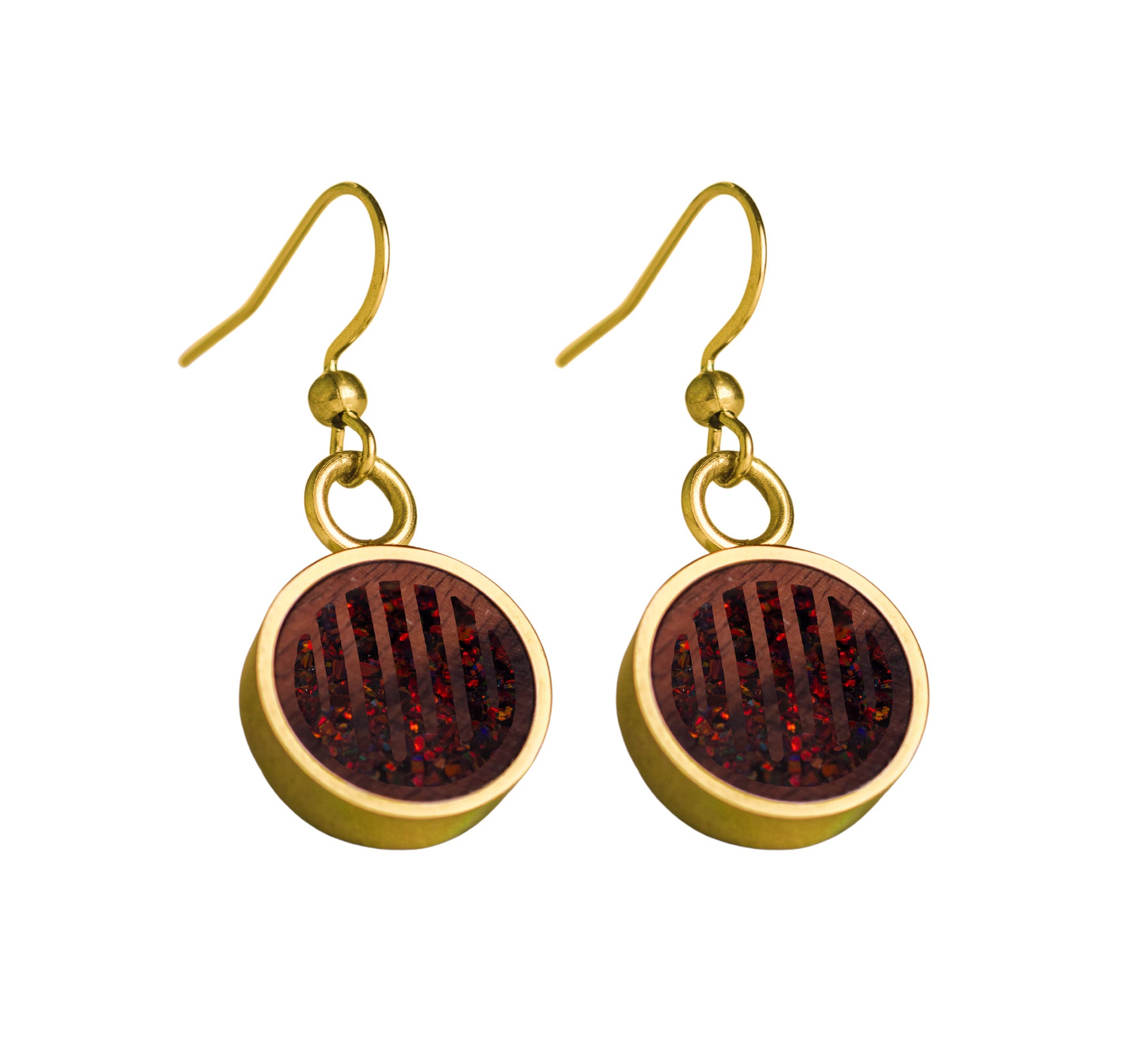 Raindrops Earrings Rosewood
