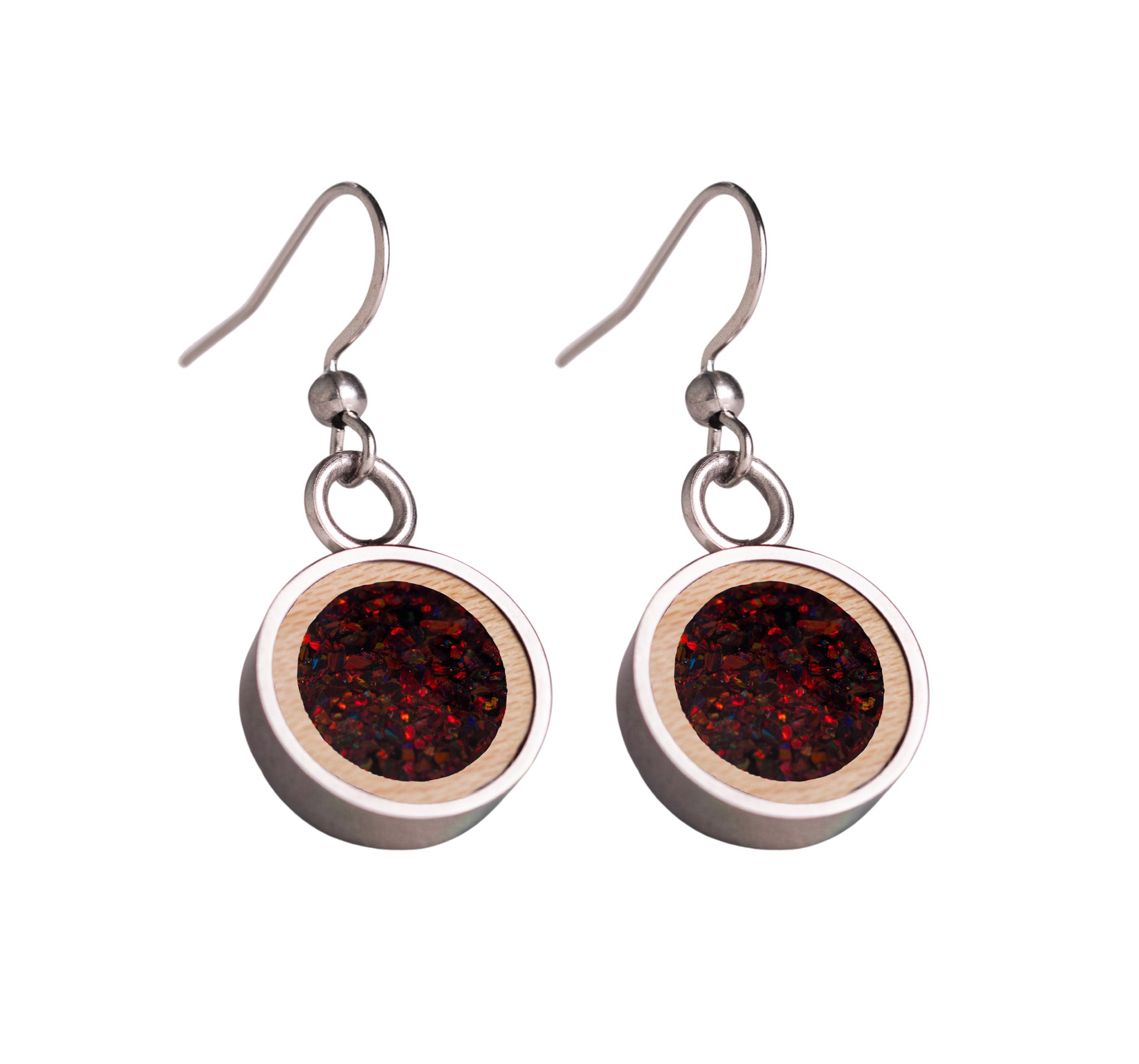 Circle Earrings Maple