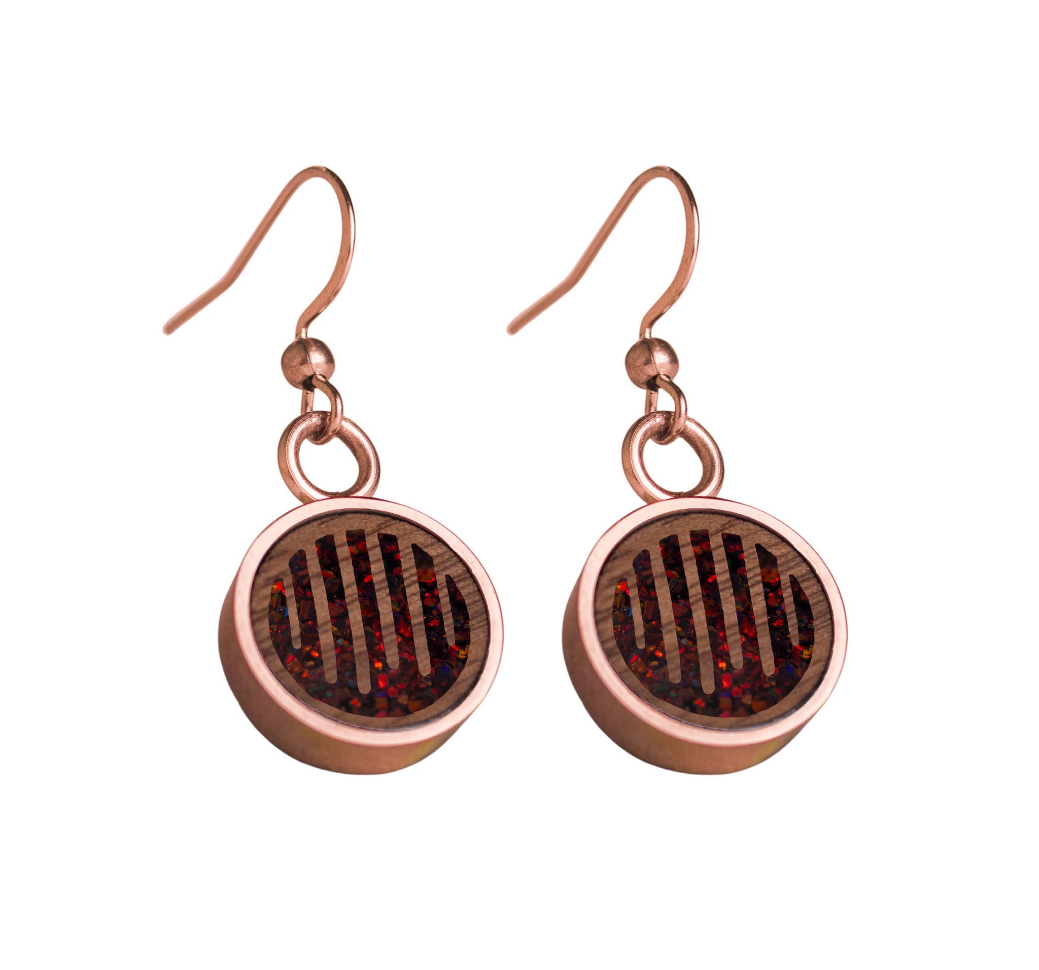 Raindrops Earrings Walnut