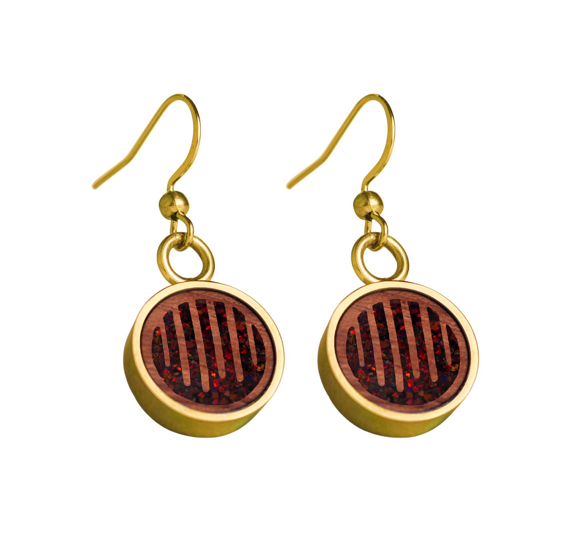 Raindrops Earrings Bubinga