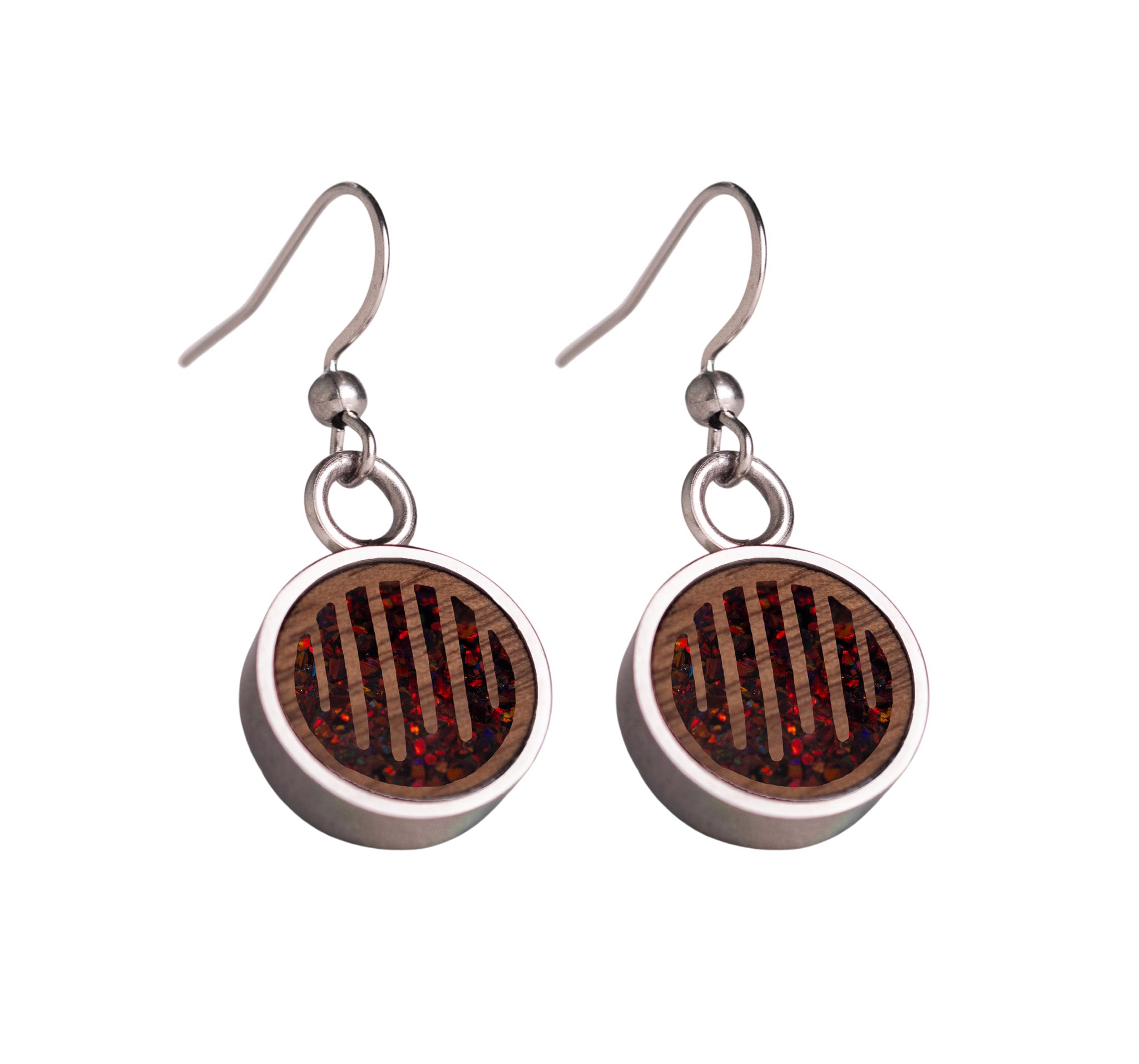 Raindrops Earrings Walnut