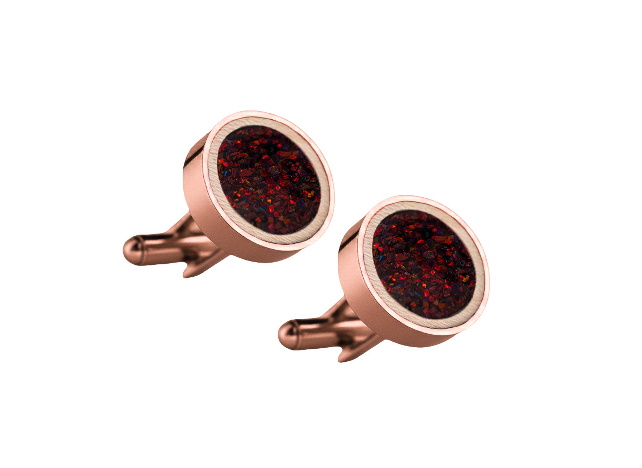 Circle Cufflinks Maple