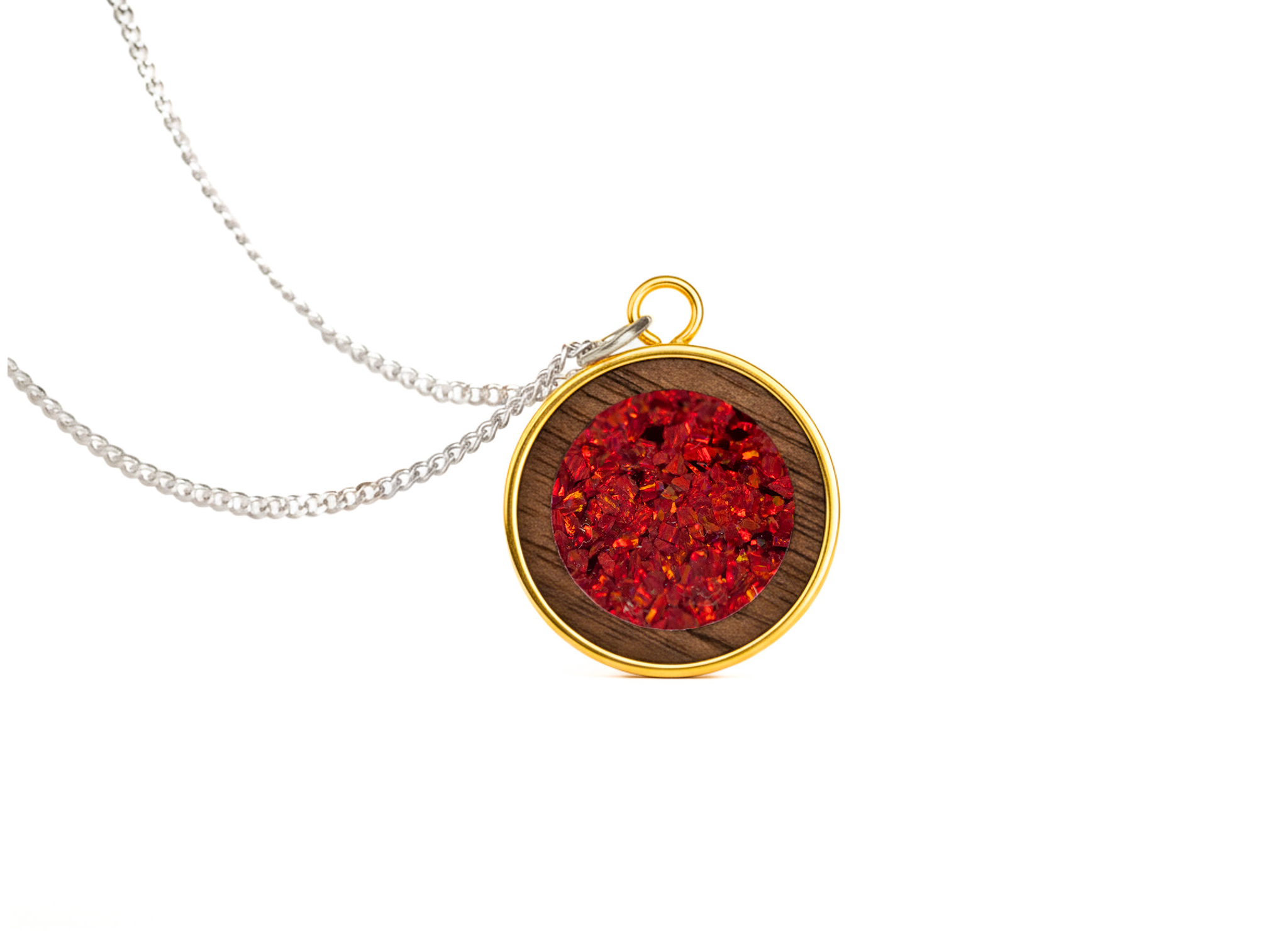 Circle Pendant Walnut