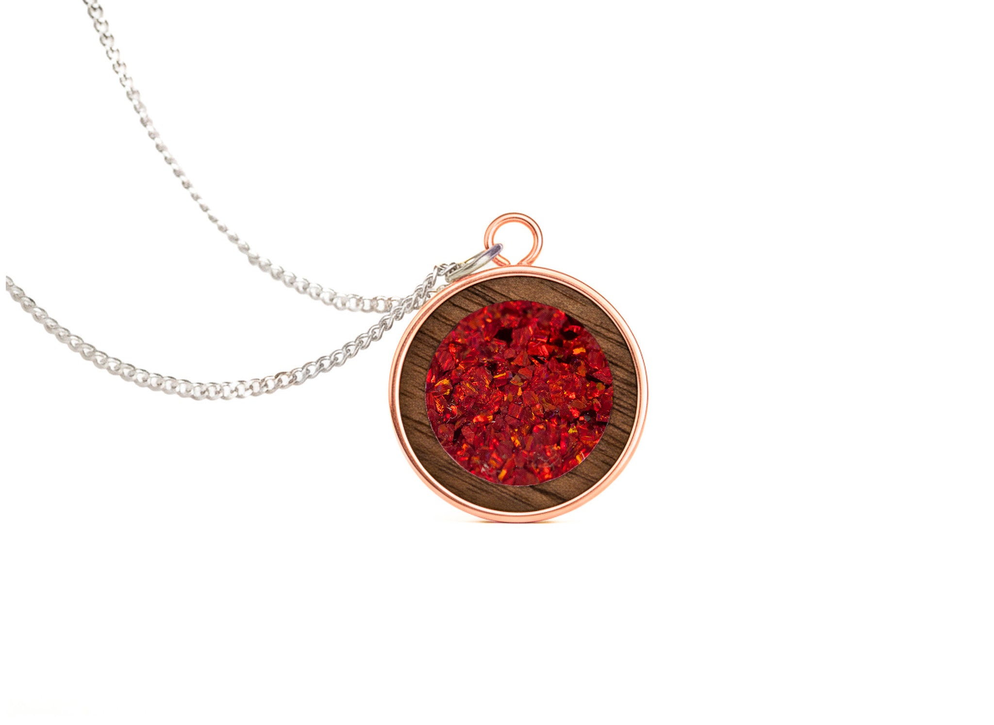 Circle Pendant Walnut