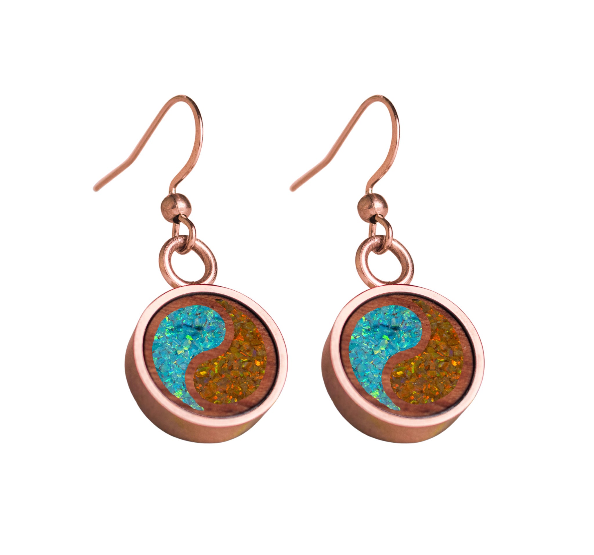 Yin Yang Earrings Bubinga