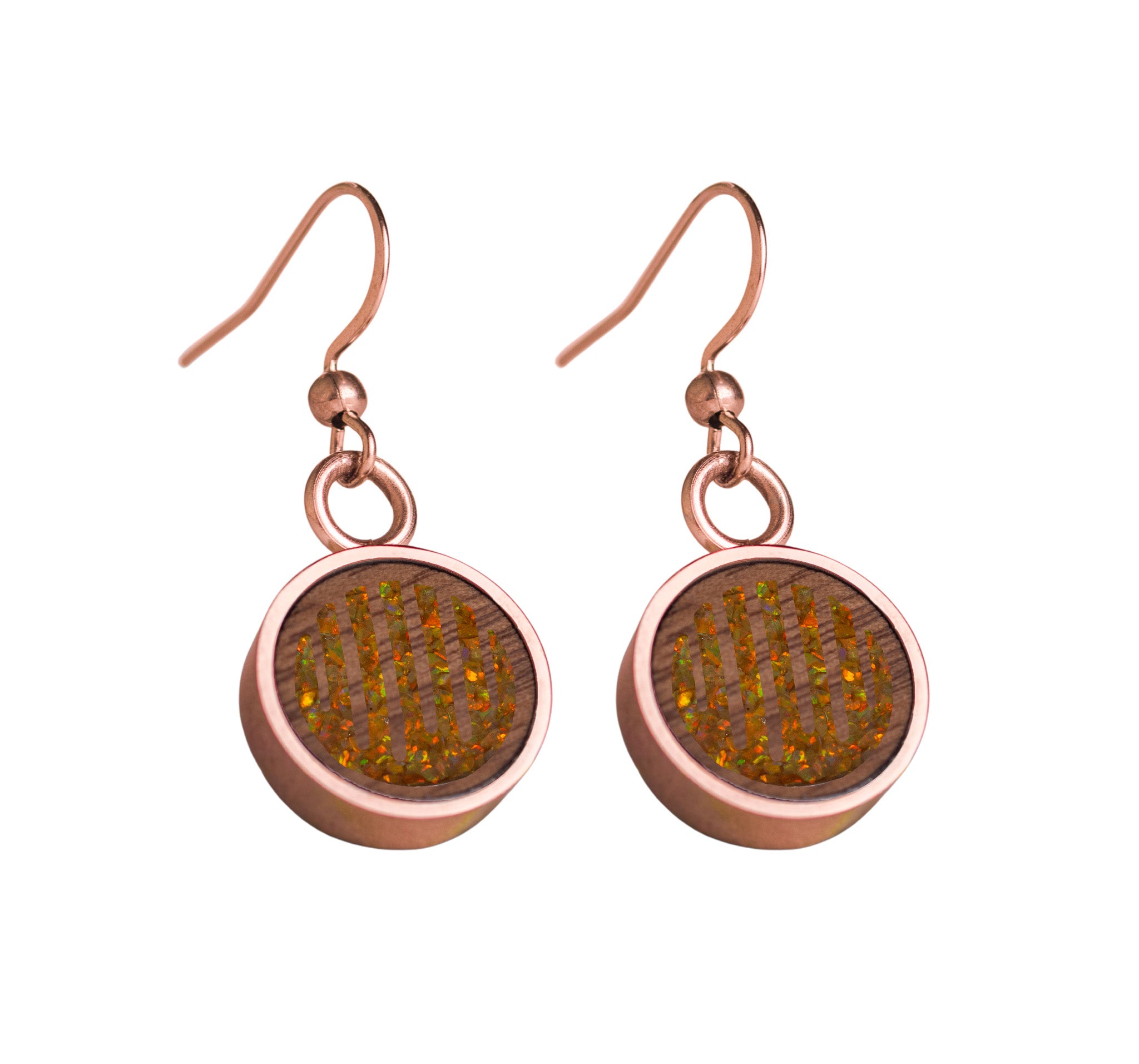 Raindrops Earrings Walnut