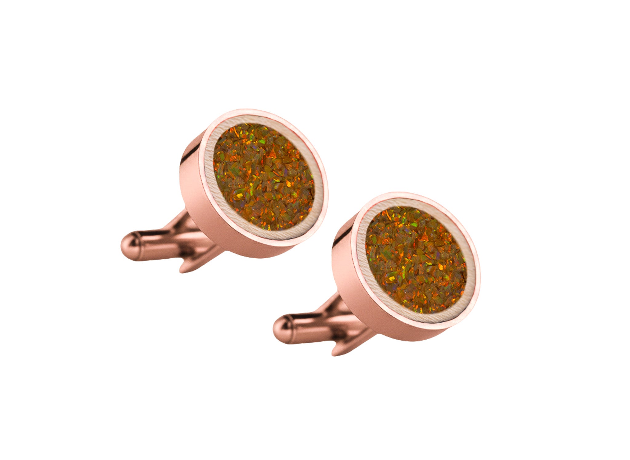 Circle Cufflinks Maple