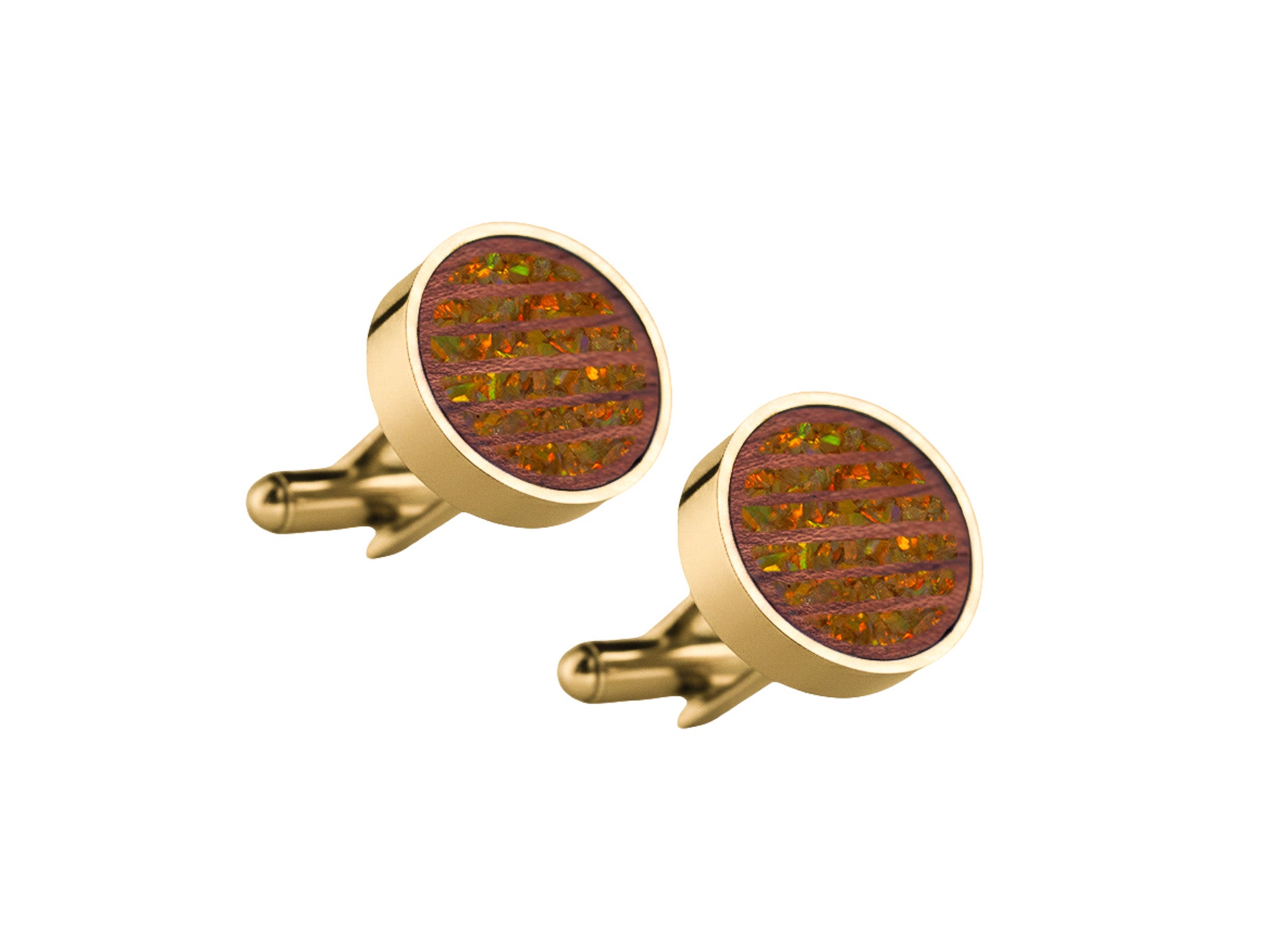 Lines Cufflinks Bubinga