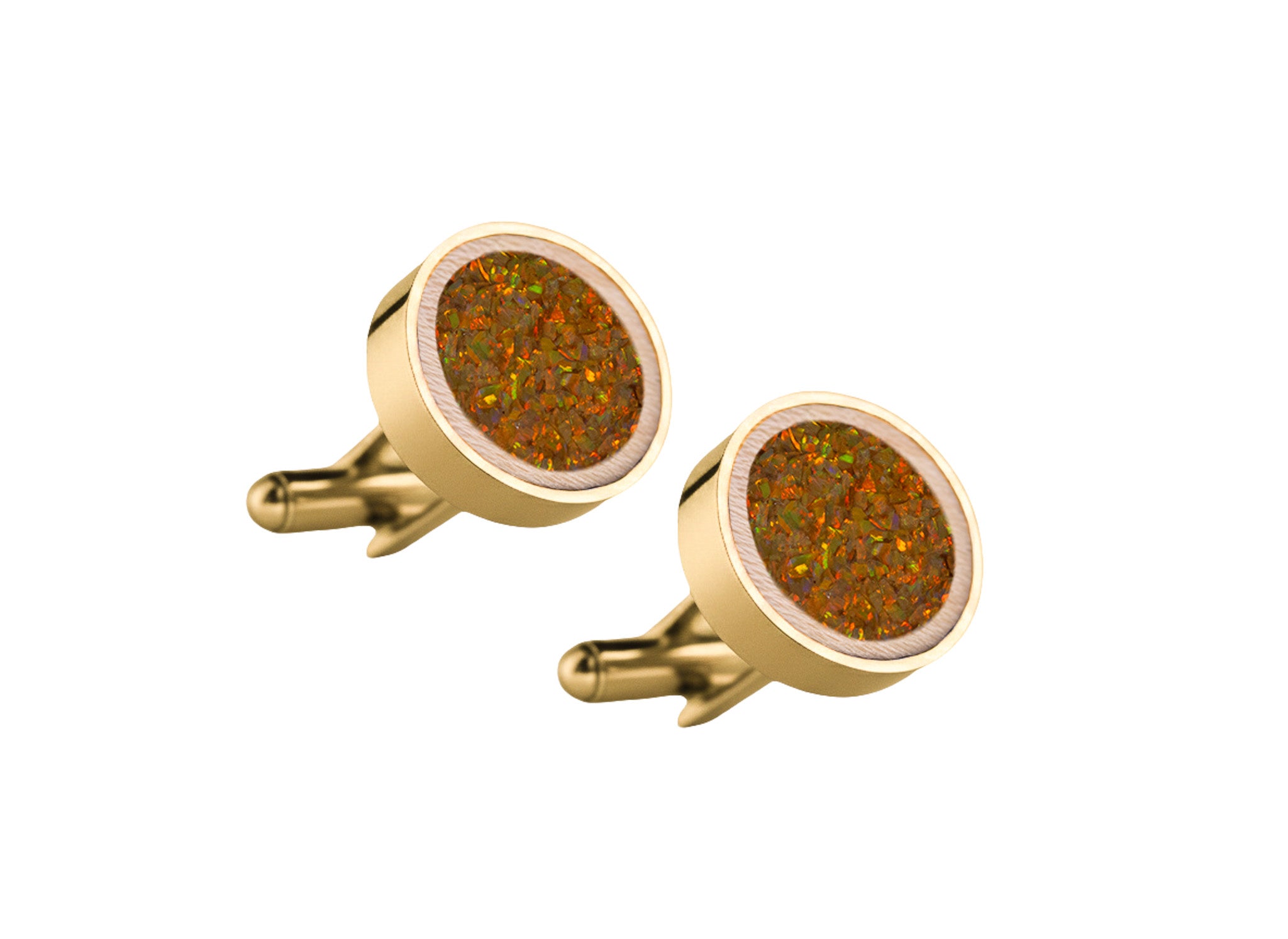 Circle Cufflinks Maple