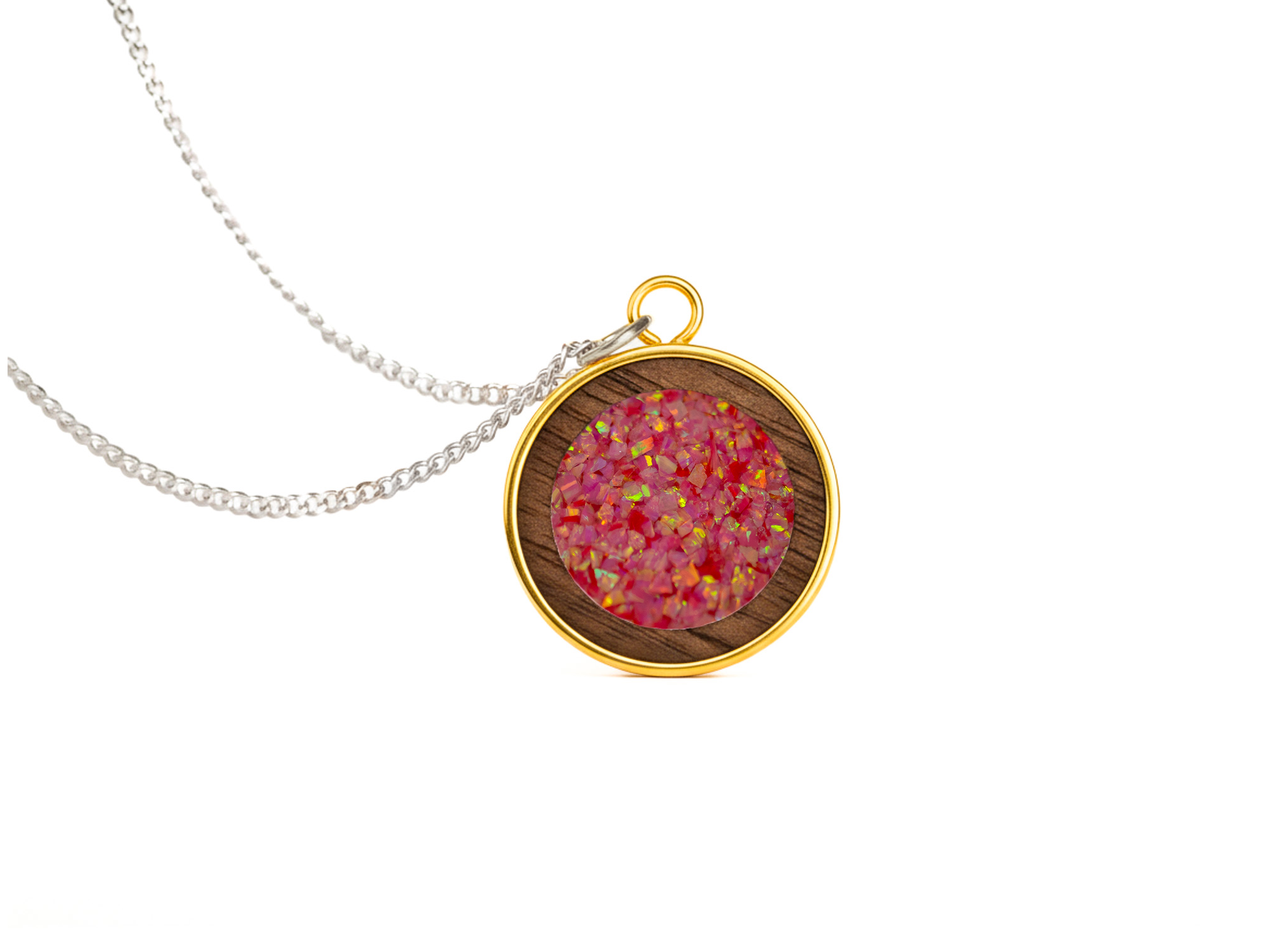 Circle Pendant Walnut