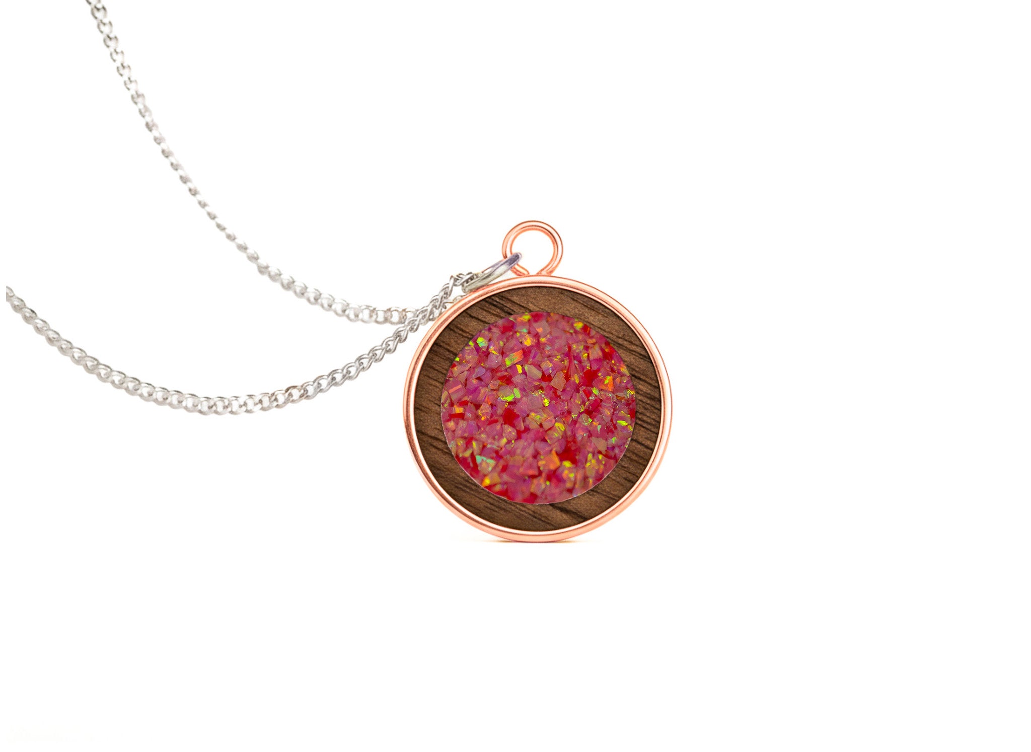 Circle Pendant Walnut