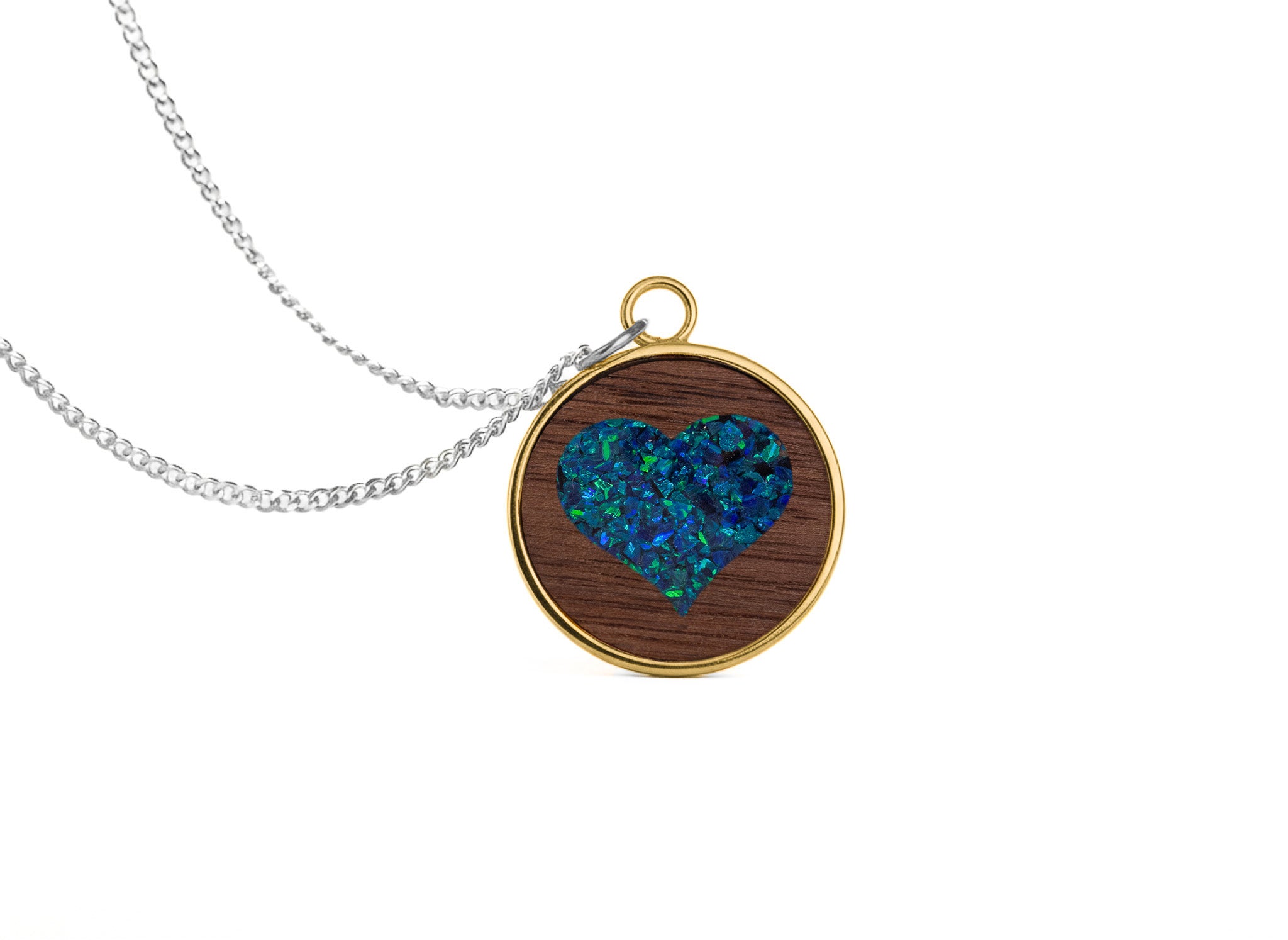 Heart Pendant Walnut